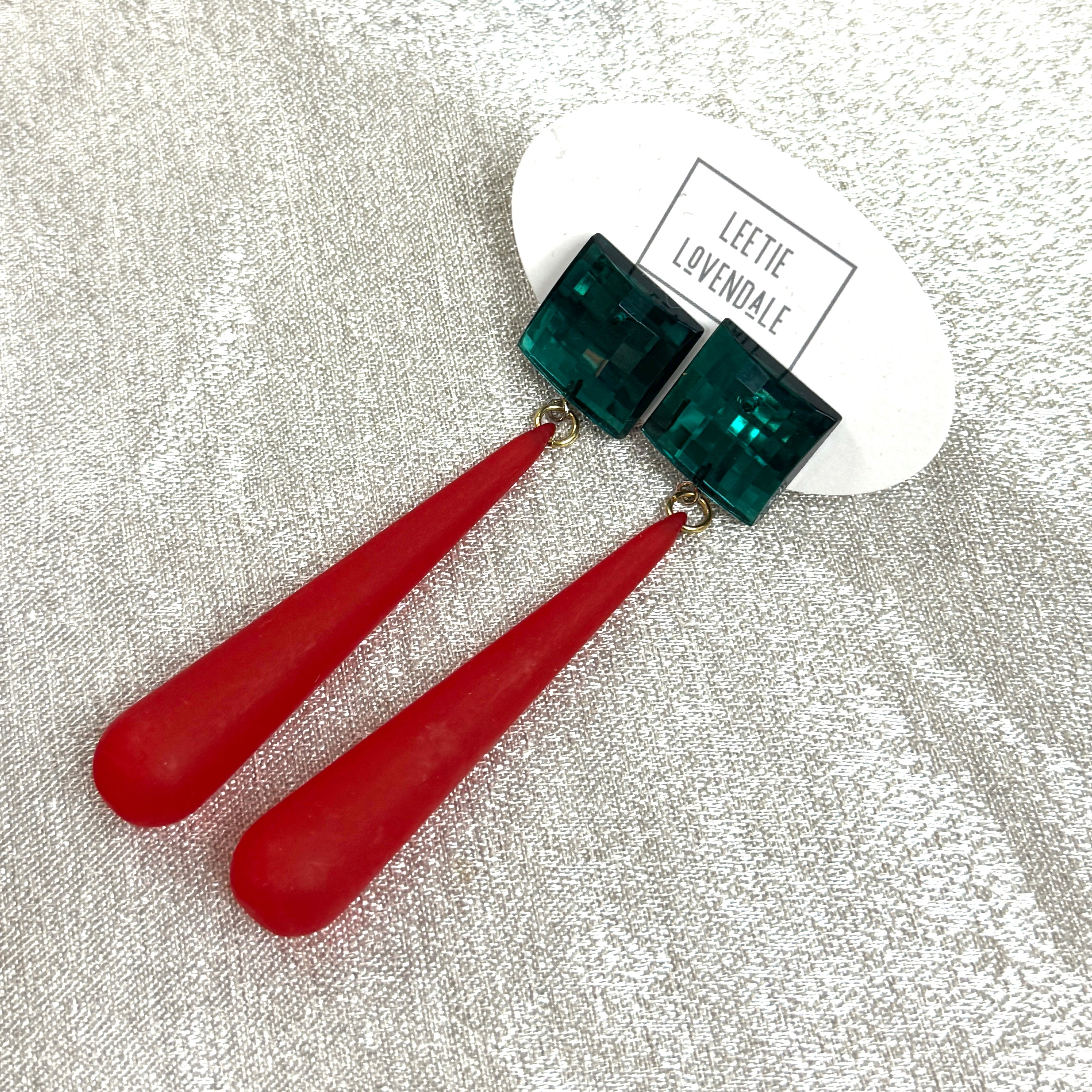 Shine On Statement Teardrop Earrings