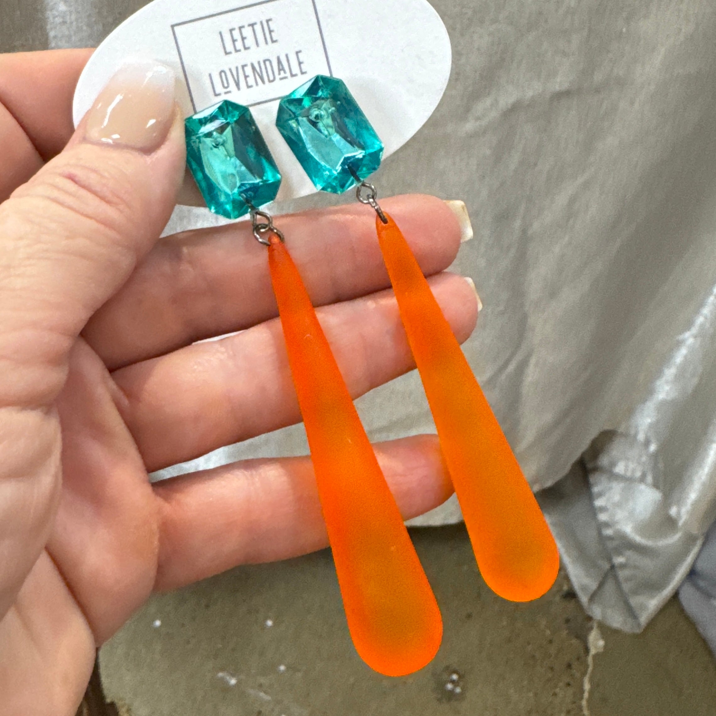 Shine On Statement Teardrop Earrings