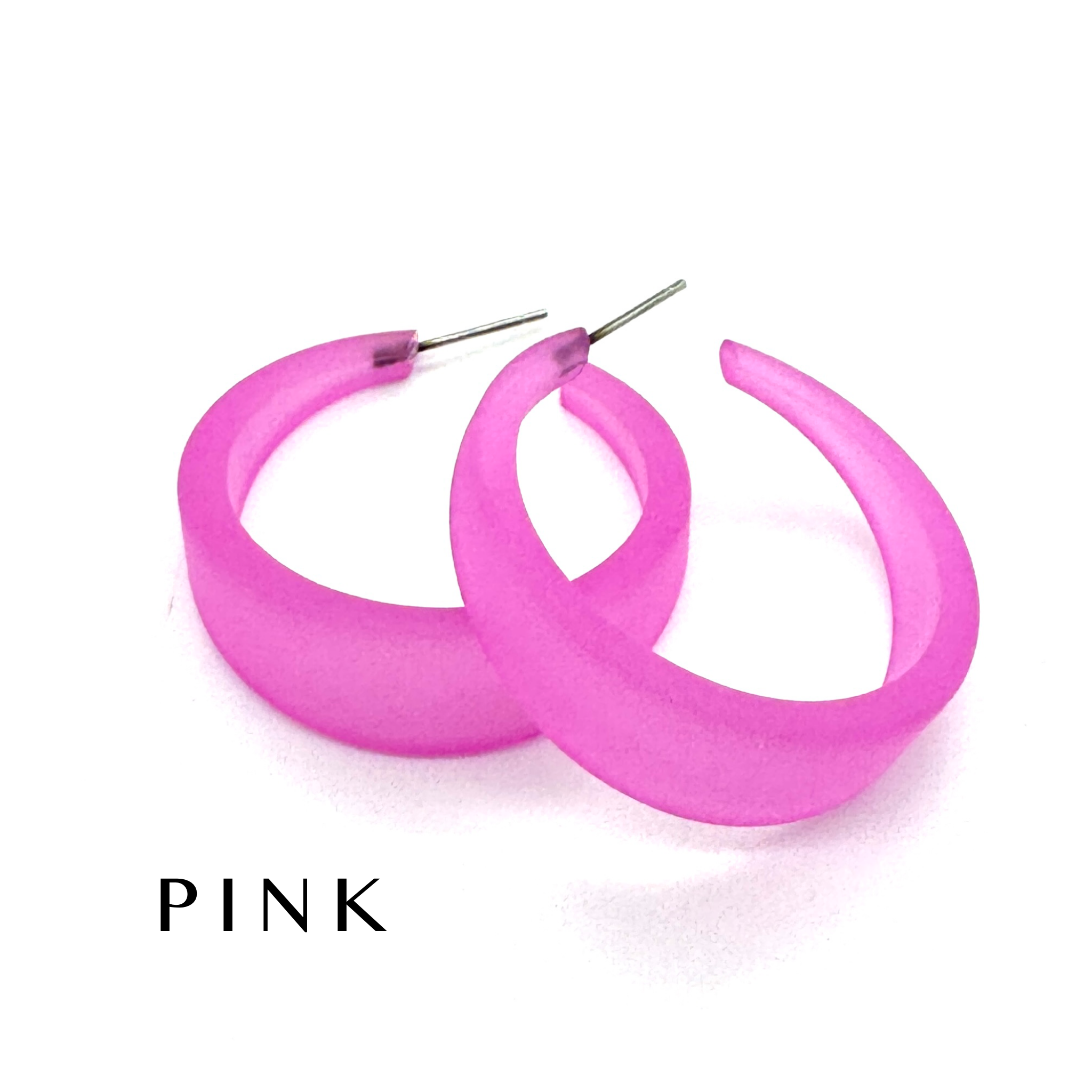 Frosted Emily Hoop Earrings