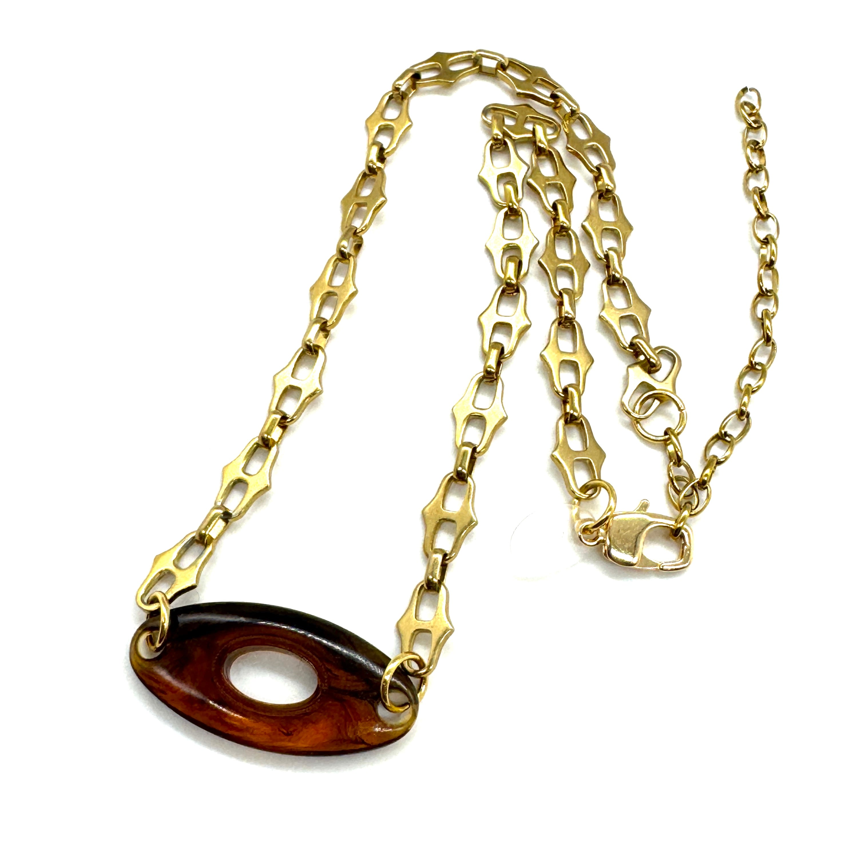 Tortoise Link Necklace