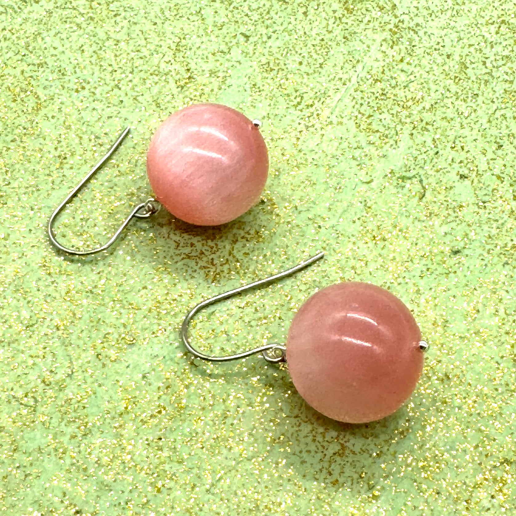 Pink Moonglow Drop Earrings