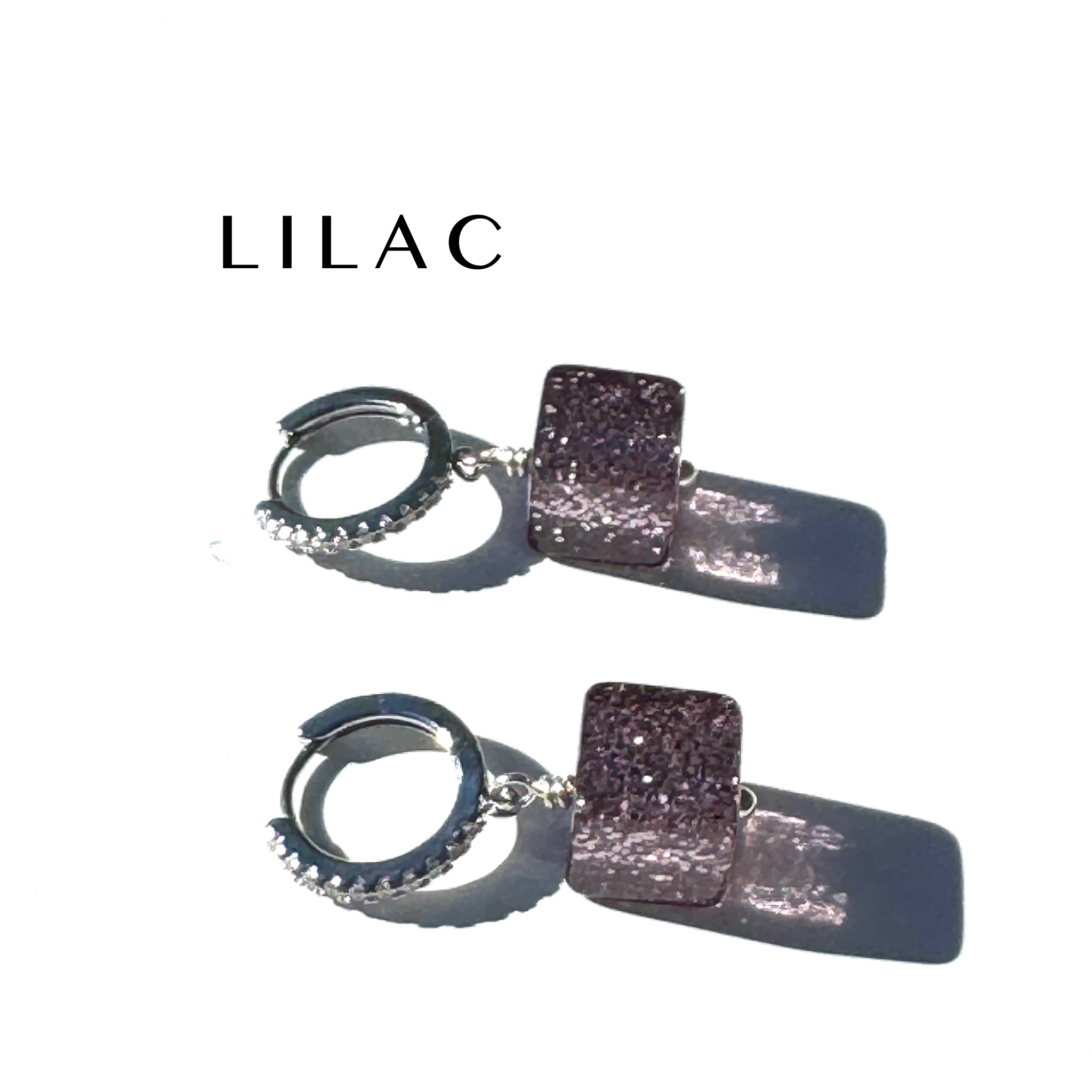 GlitterBox Huggie Drop Earrings