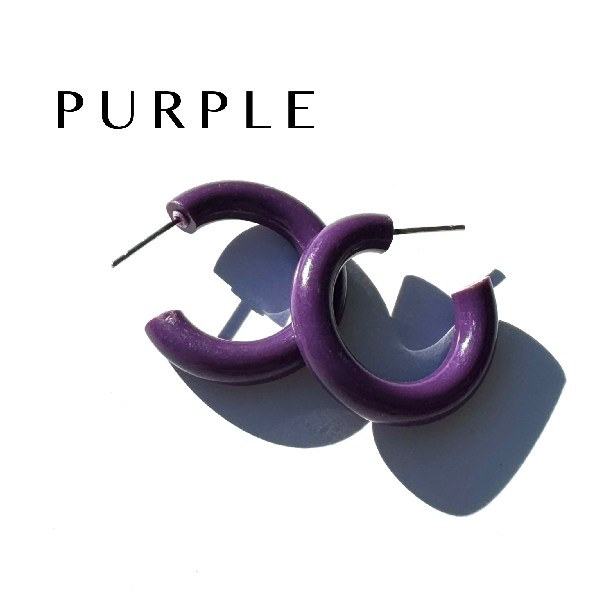 Tube Hoop Earrings - Best Plastics Collectible Hoops