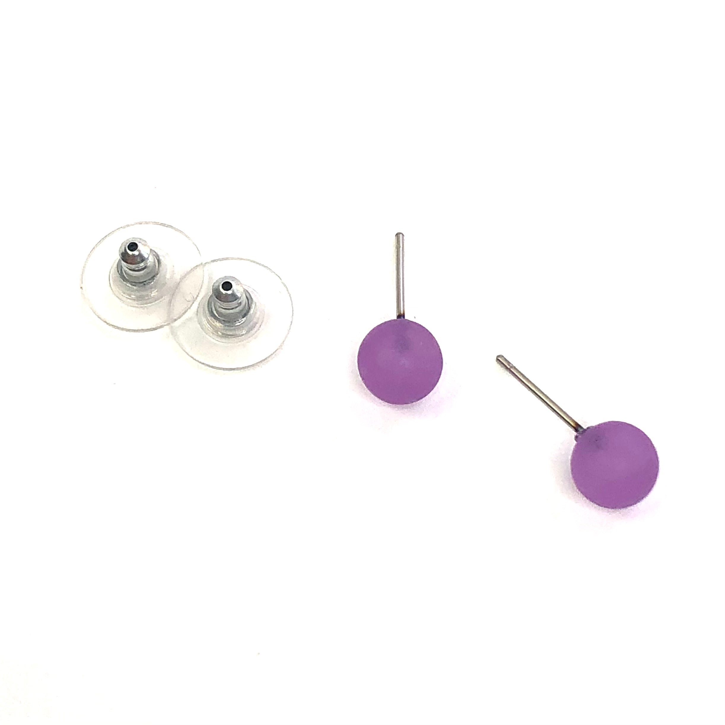 Ball Stud Earrings - 8mm Vintage Lucite Post Earrings - 200 pair