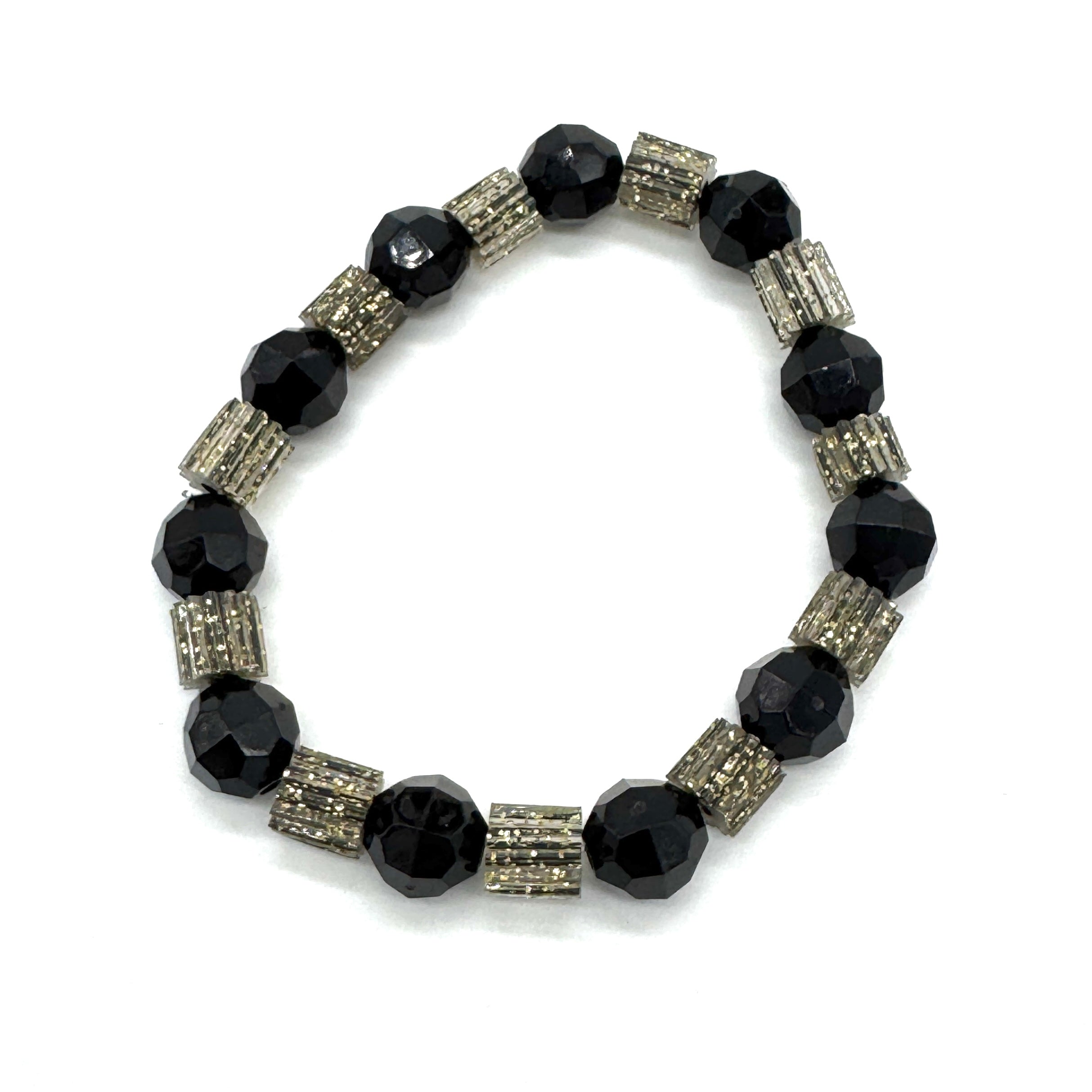 Glitterati Sleek & Faceted Stretch Bracelet