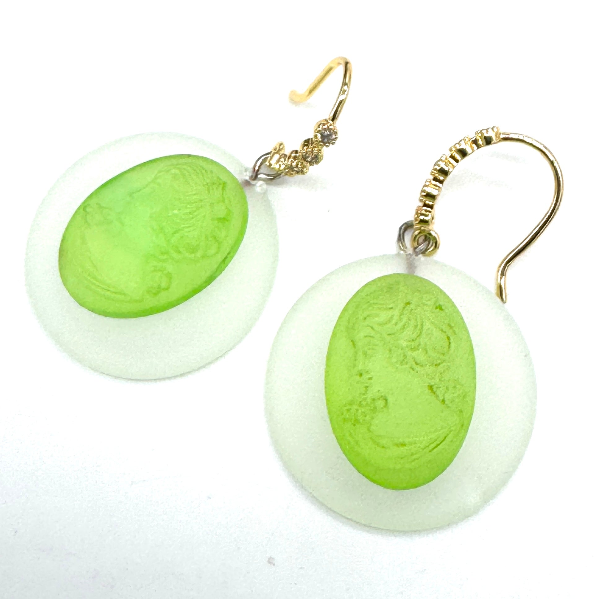 Candy Cameo Drop Earrings