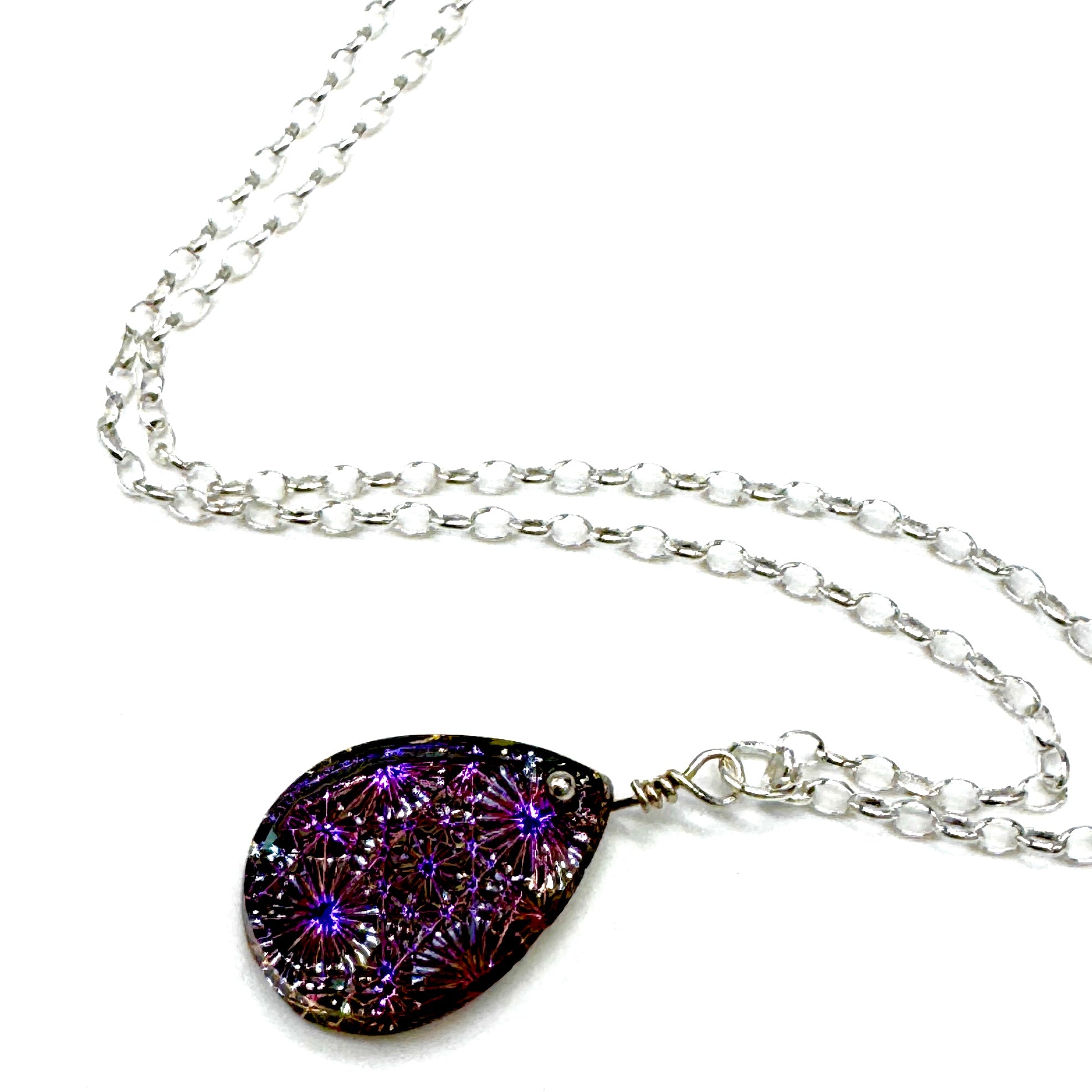 Supernova Glass Pendant Necklace