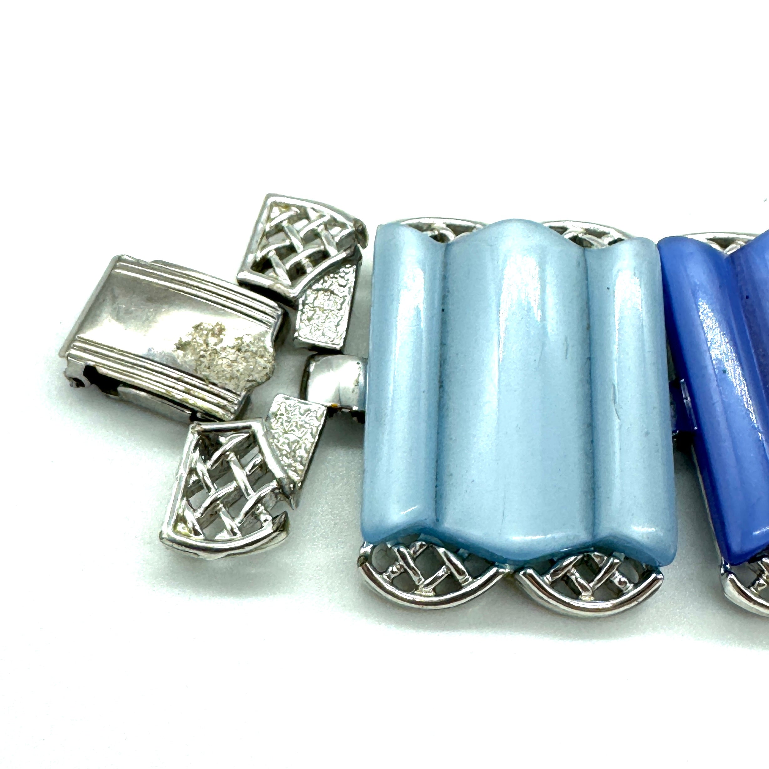 Vintage Blues Thermoset Bracelet