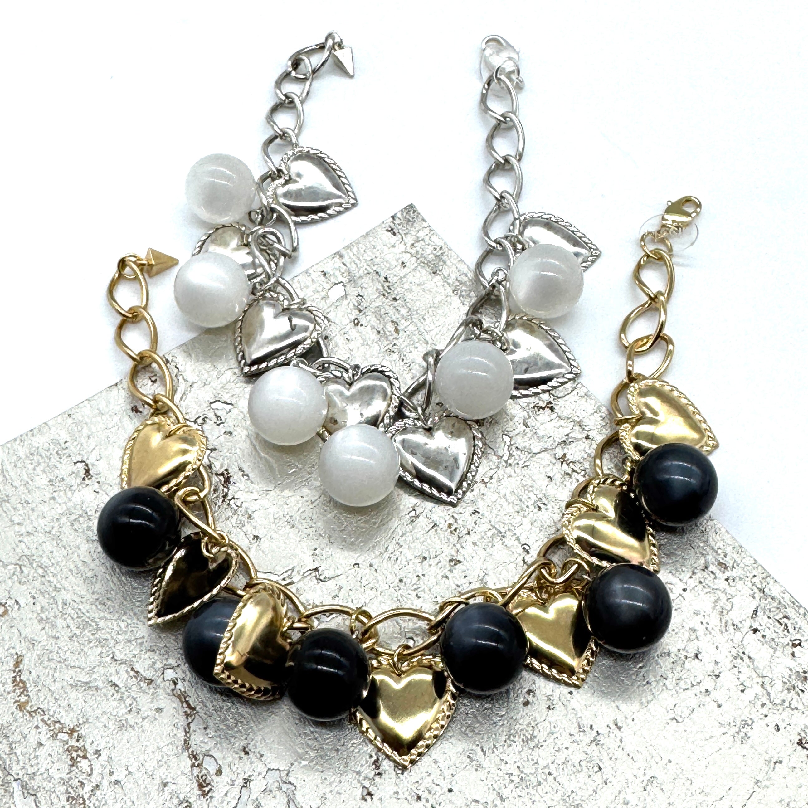 Glowing Hearts Charm Bracelet