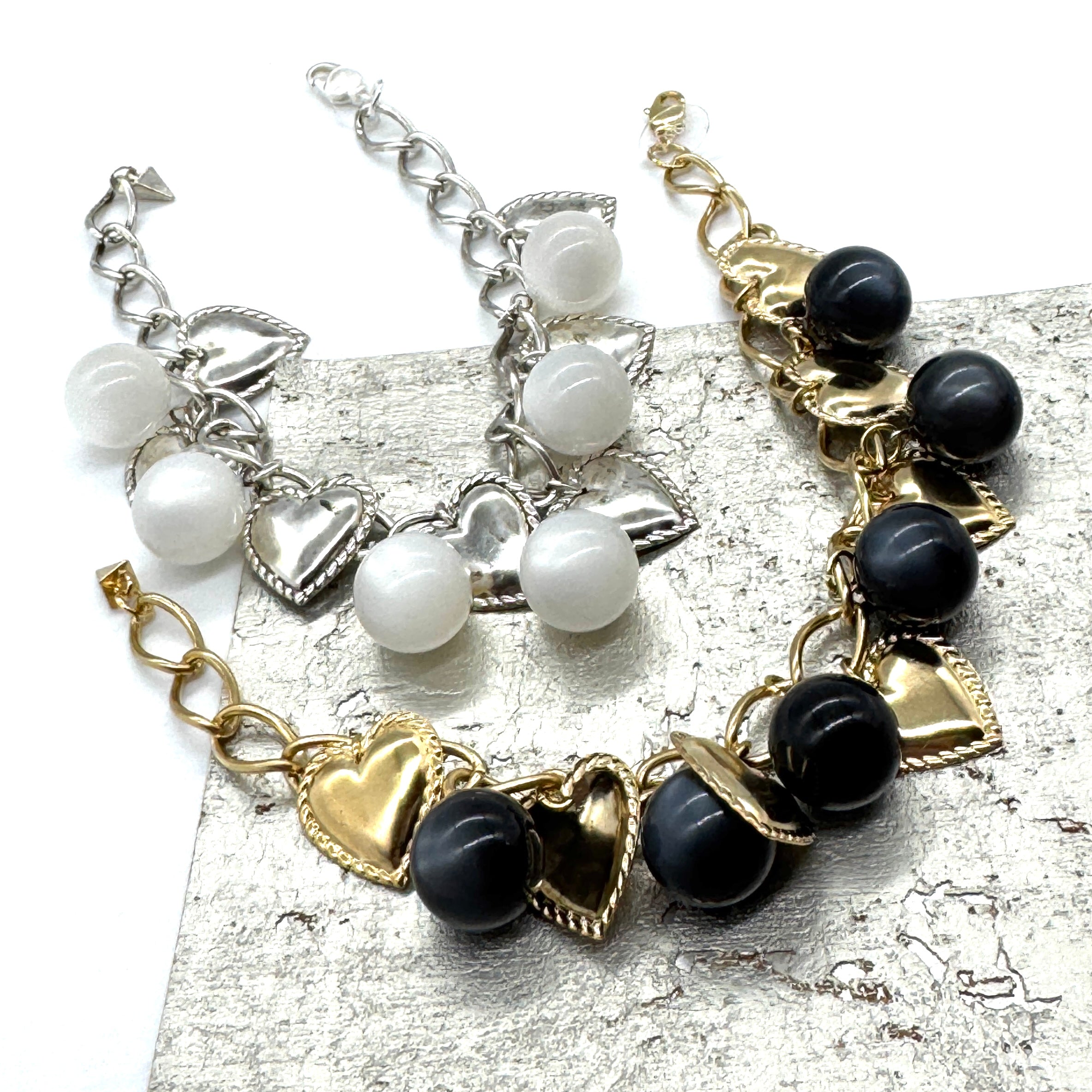 Glowing Hearts Charm Bracelet