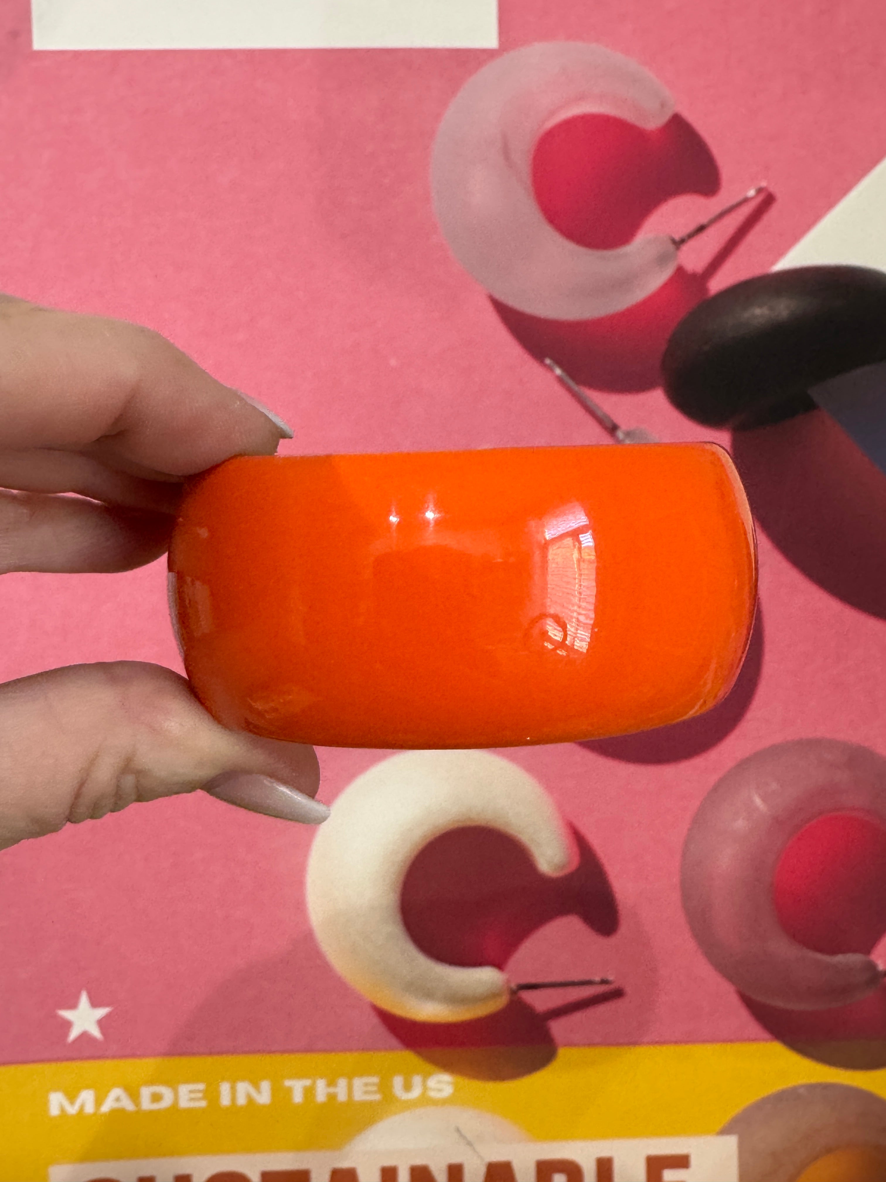 Deep Orange Queen Bee Clamper Bracelet