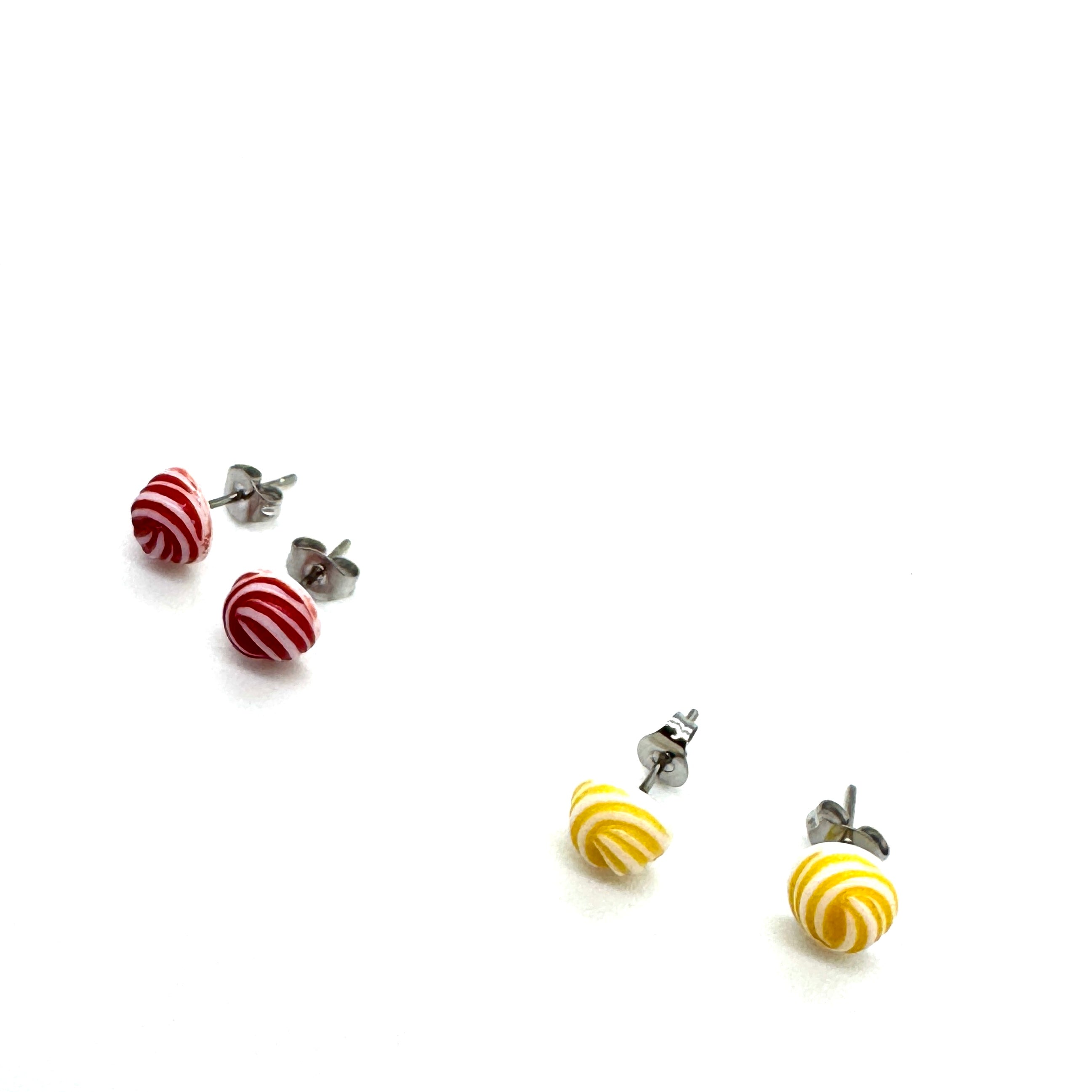 Taffy Twist Stud Earrings