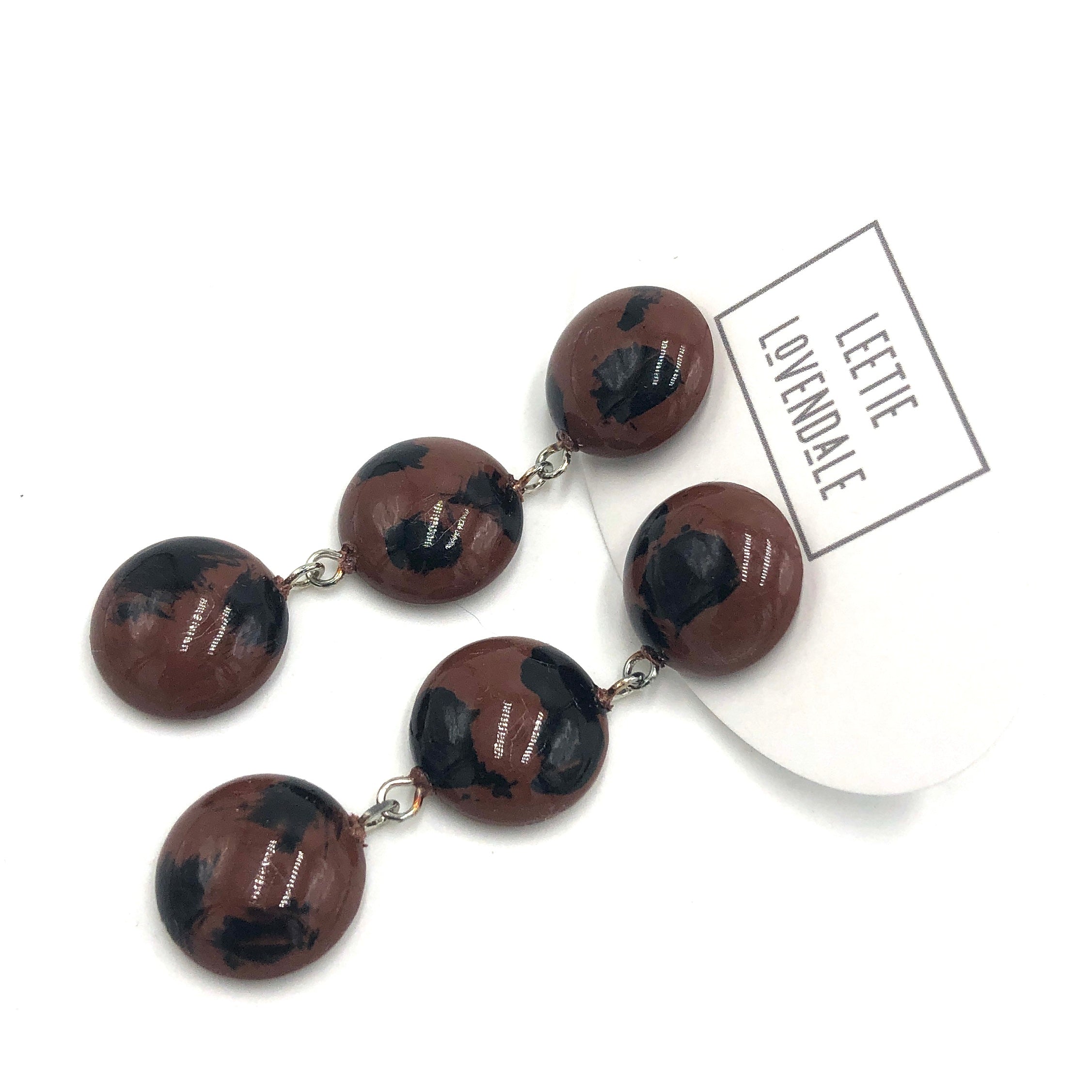 Wild Spotted Tri Dot Earrings