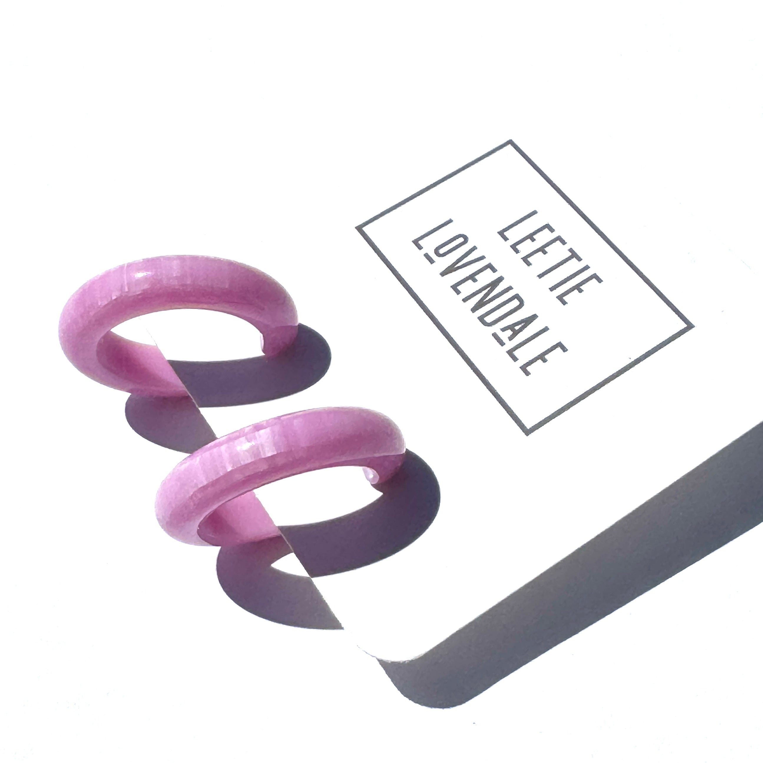 The Mira Hoop Earrings - Pumped Up Pastel Vintage Goodness.