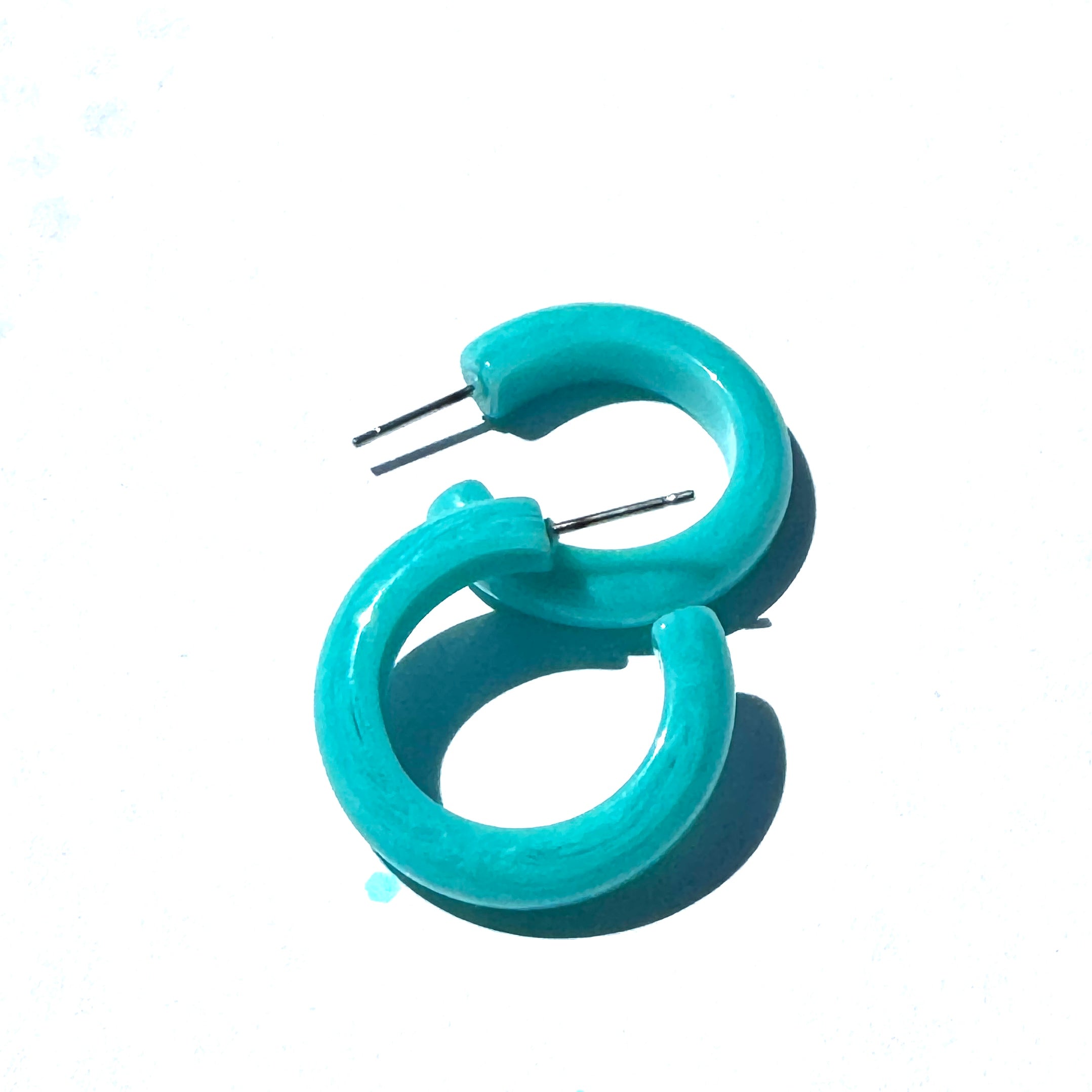 The Mira Hoop Earrings - Pumped Up Pastel Vintage Goodness.