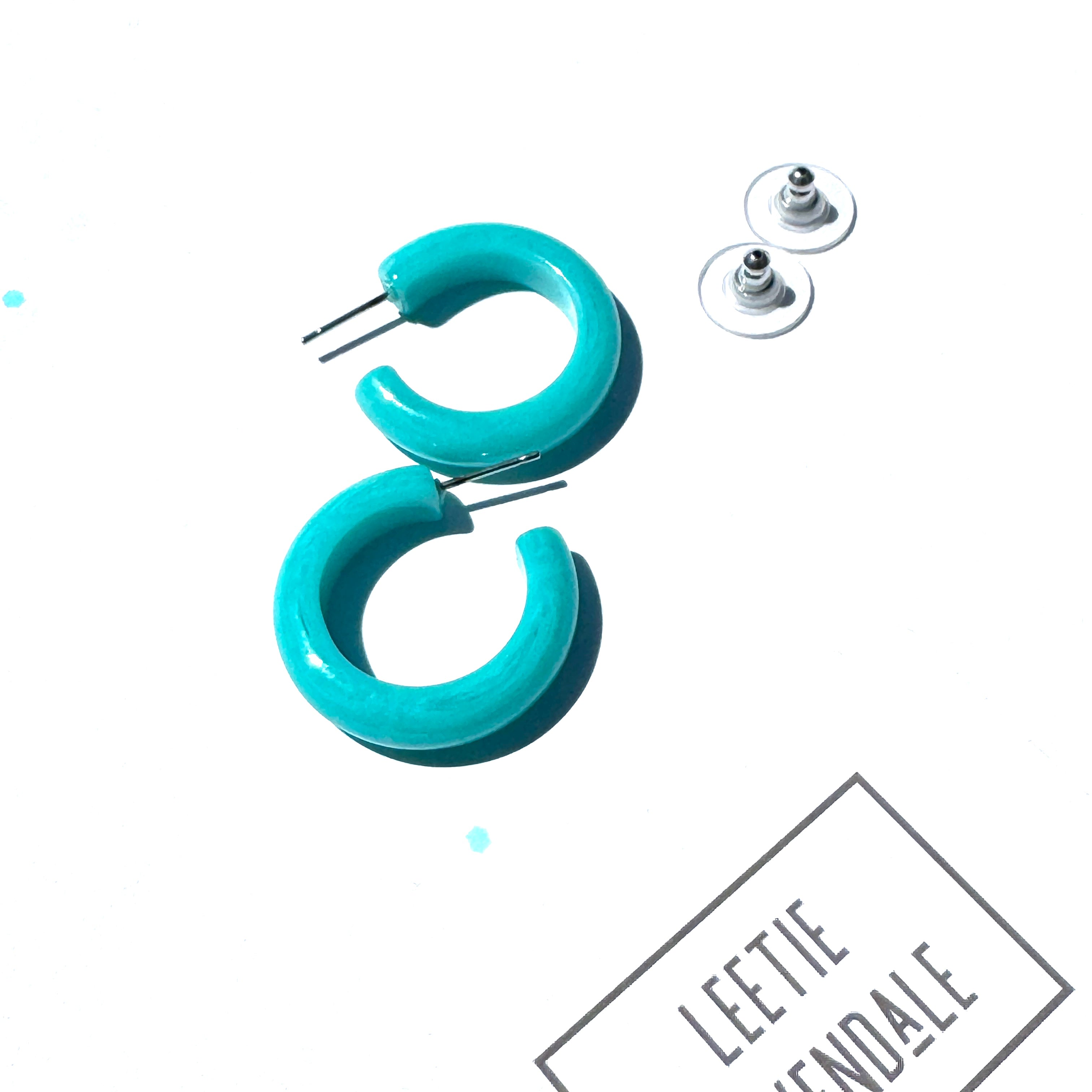 The Mira Hoop Earrings - Pumped Up Pastel Vintage Goodness.