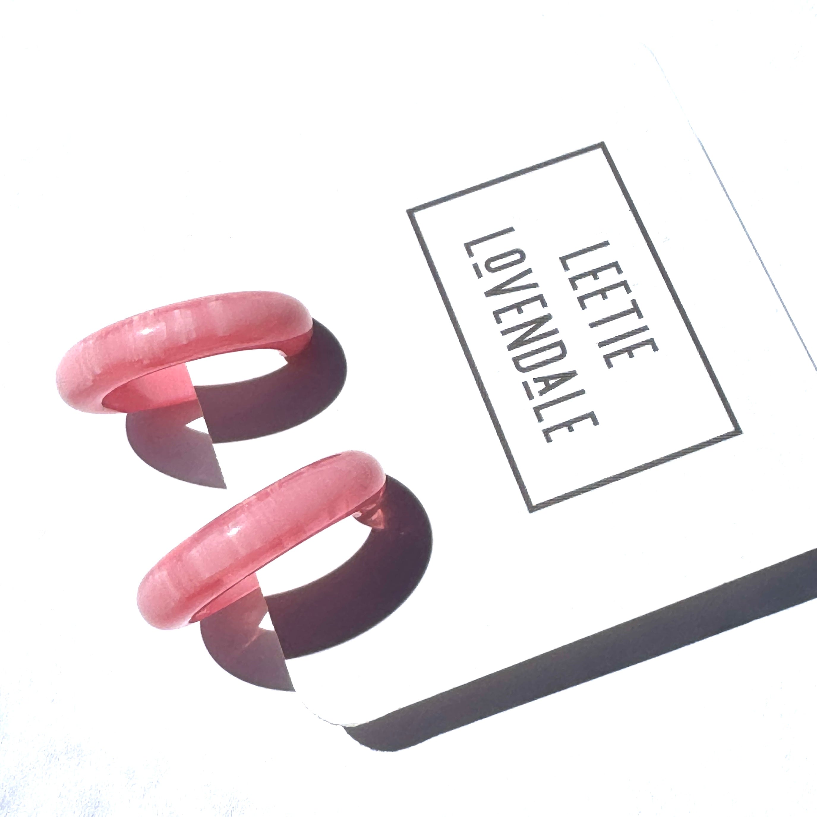 The Mira Hoop Earrings - Pumped Up Pastel Vintage Goodness.