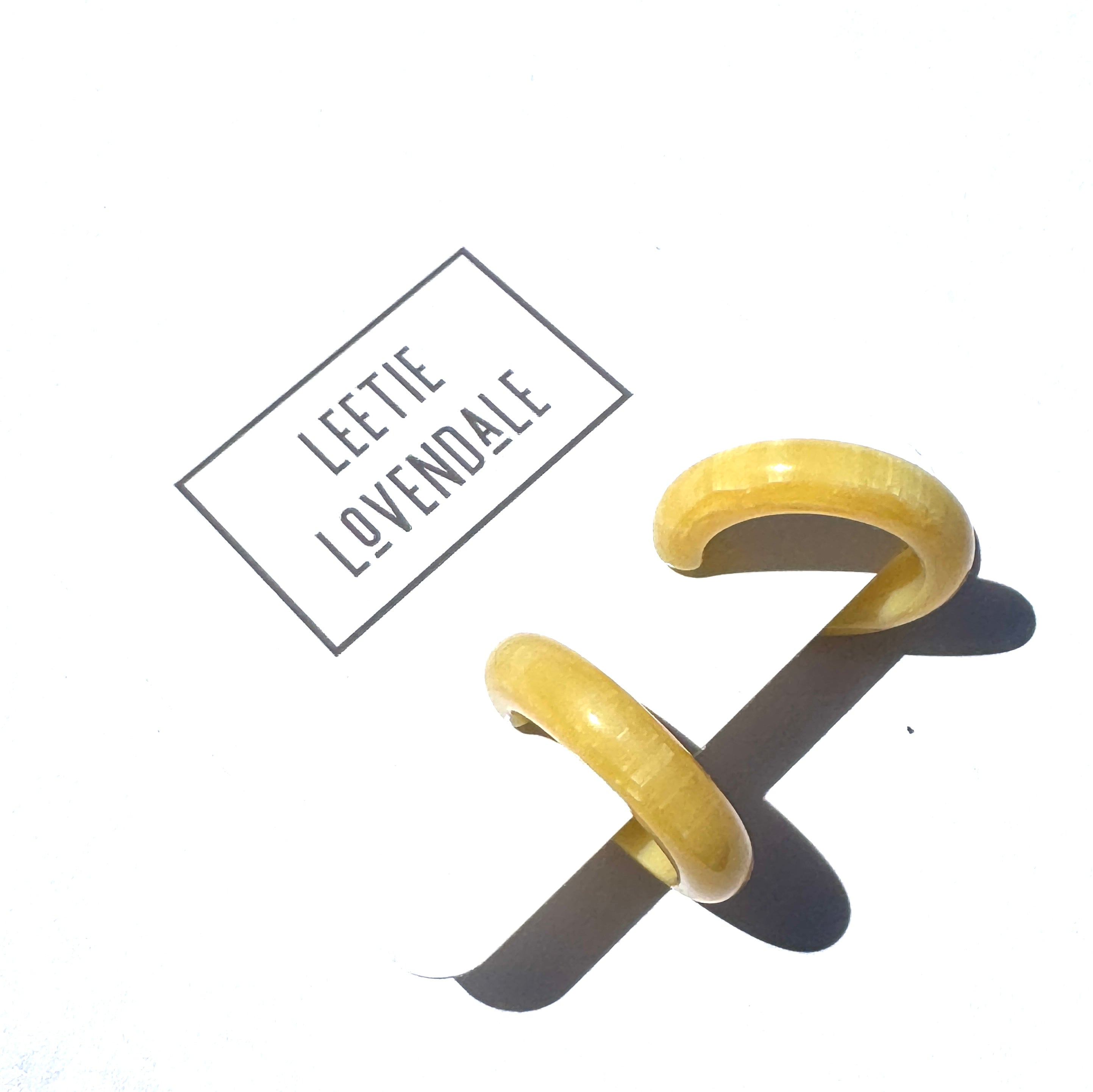 The Mira Hoop Earrings - Pumped Up Pastel Vintage Goodness.