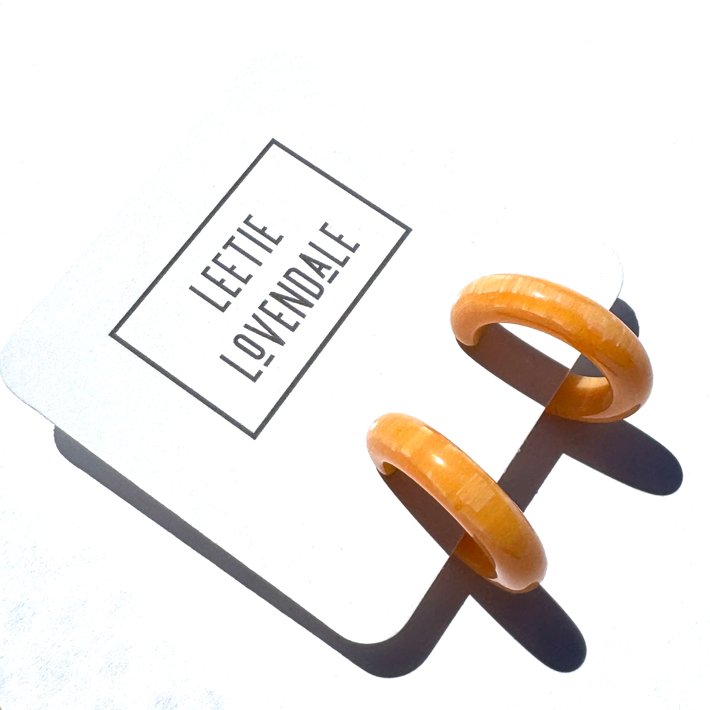 The Mira Hoop Earrings - Pumped Up Pastel Vintage Goodness.