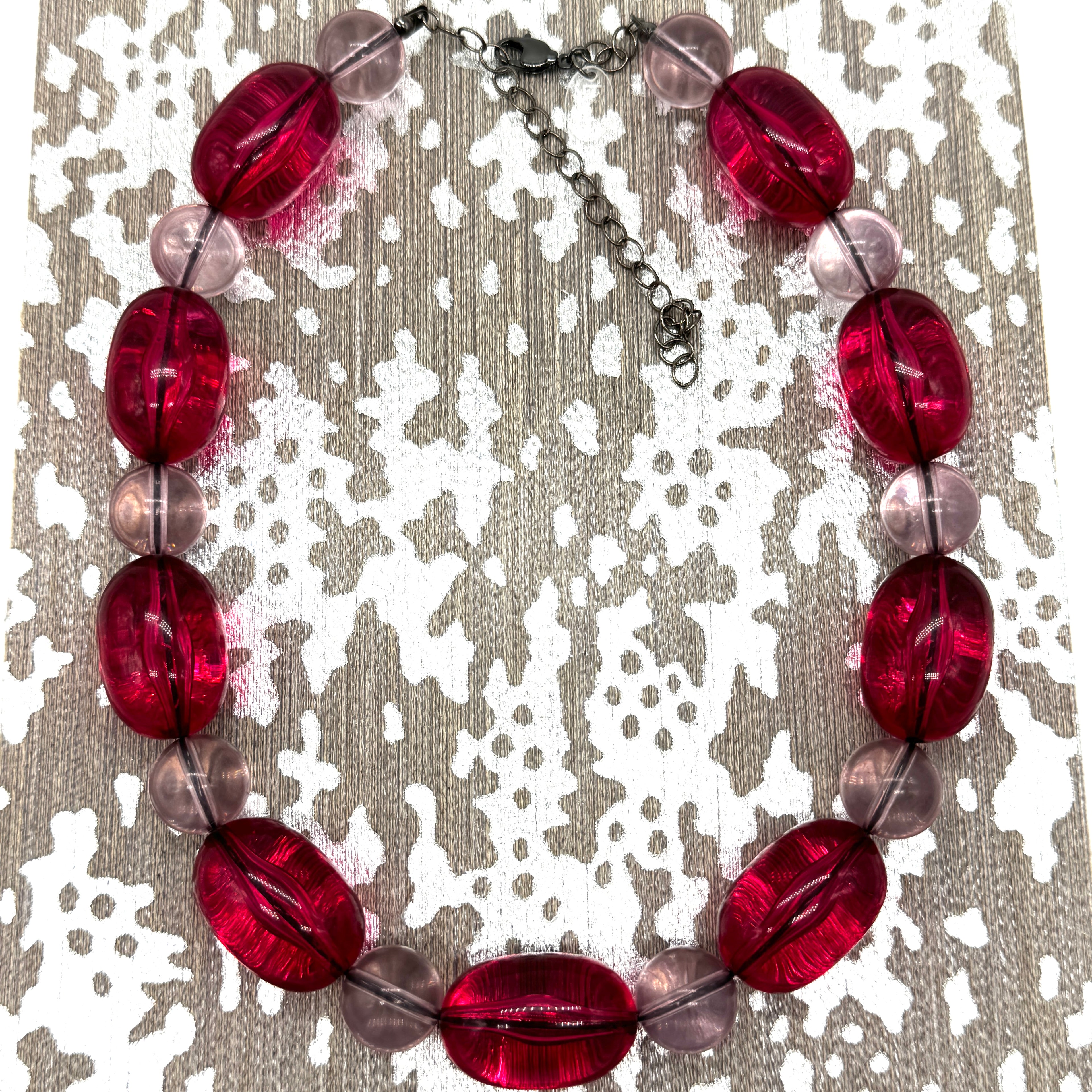 Cranberry Kiss Marco Necklace
