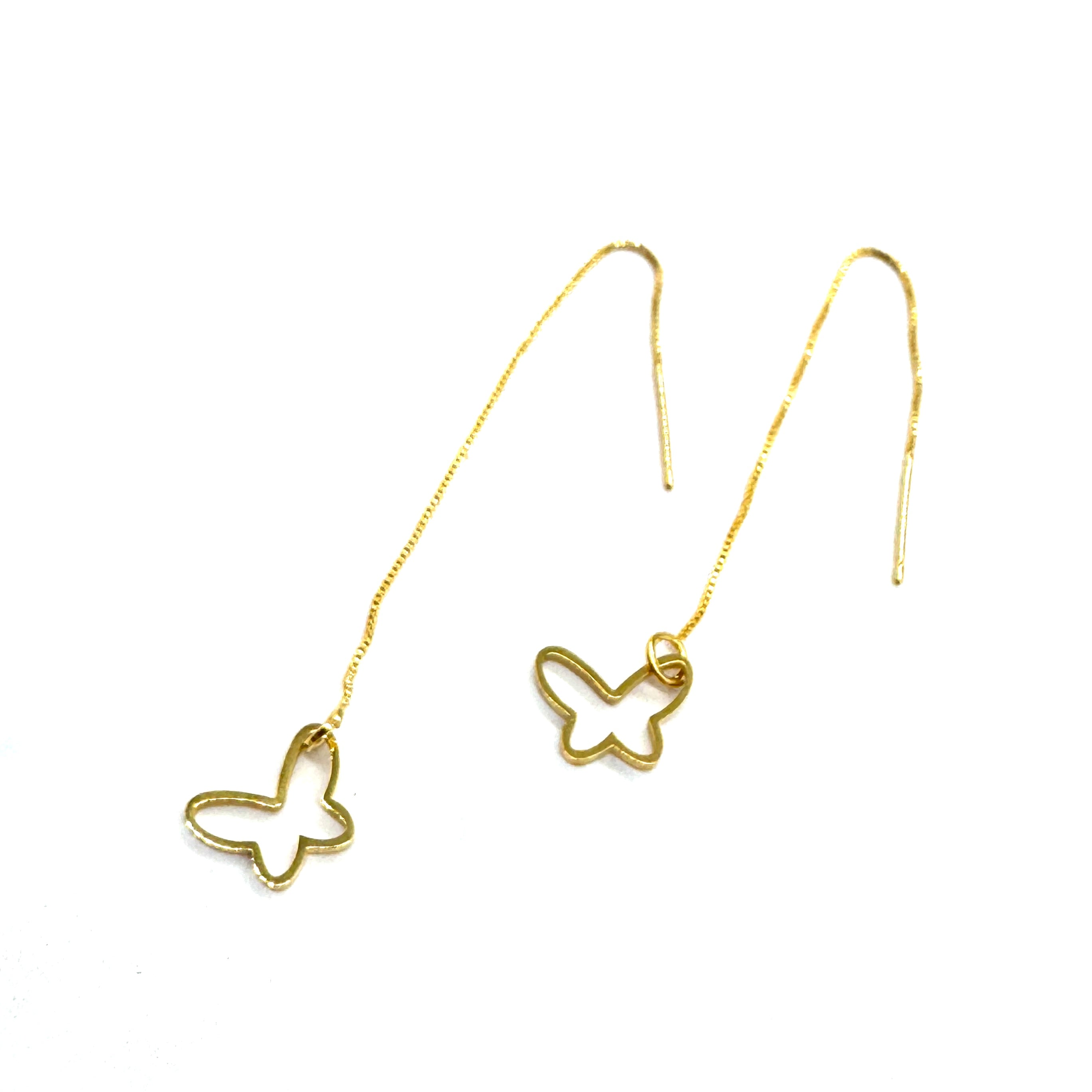 Butterfly Threader Earrings