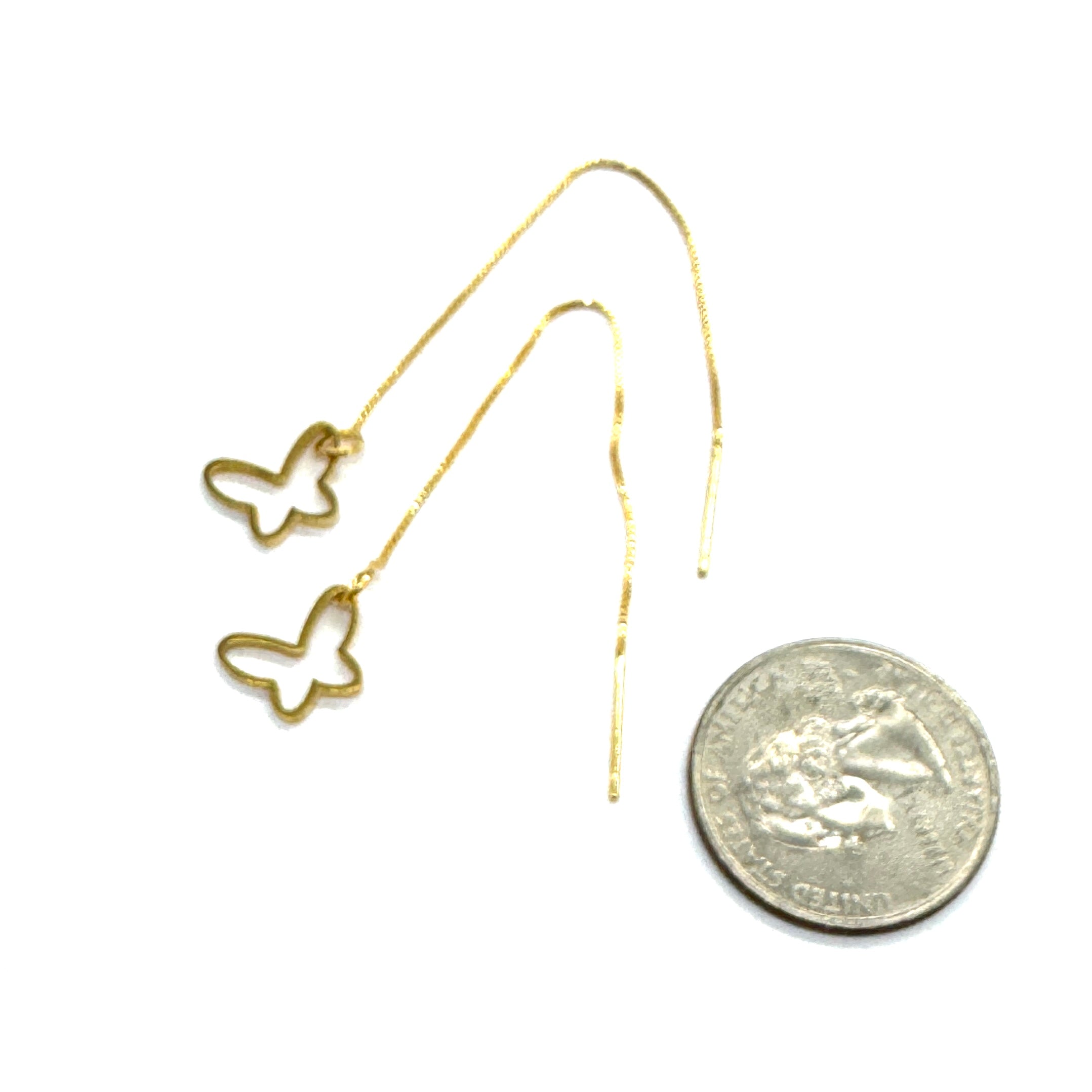 Butterfly Threader Earrings