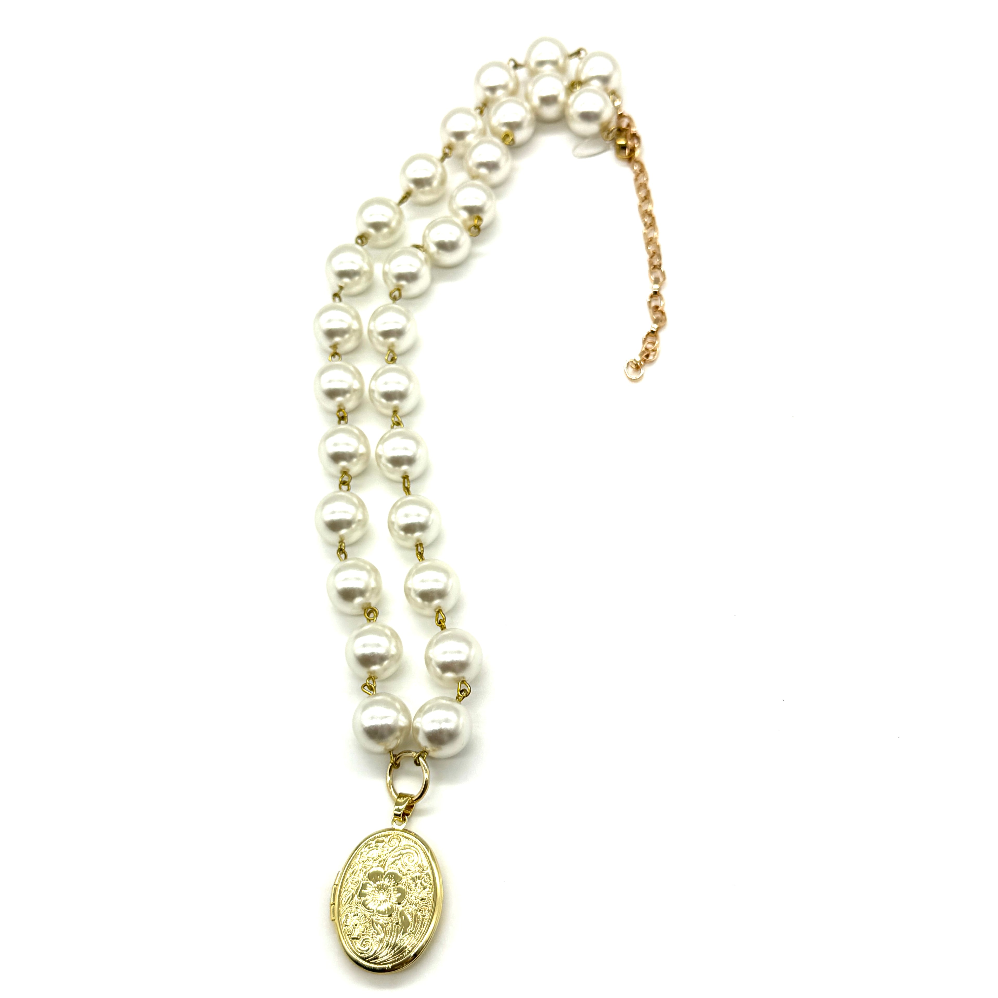 Pearl Reverie Locket Necklace