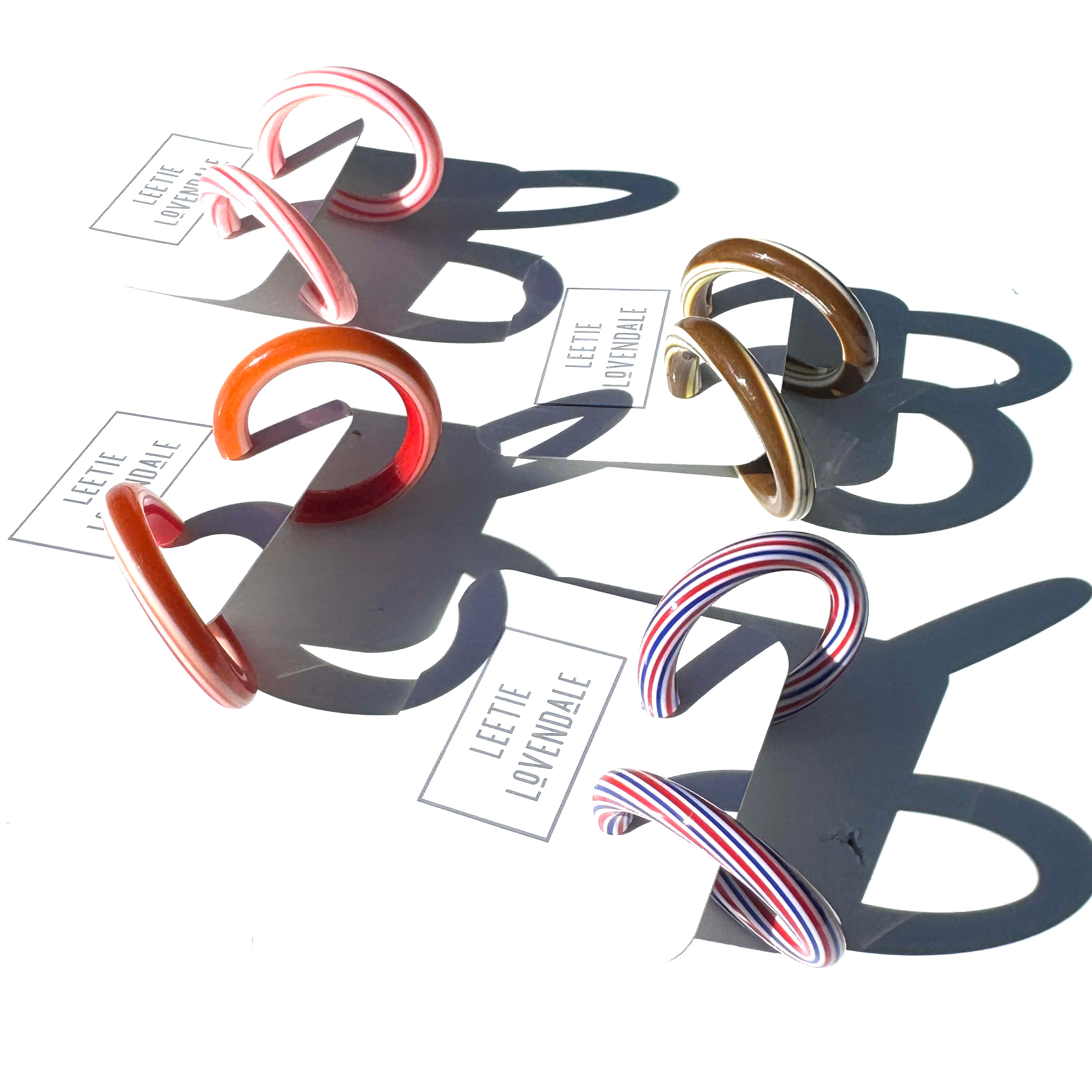 Large Tube Hoop Earrings