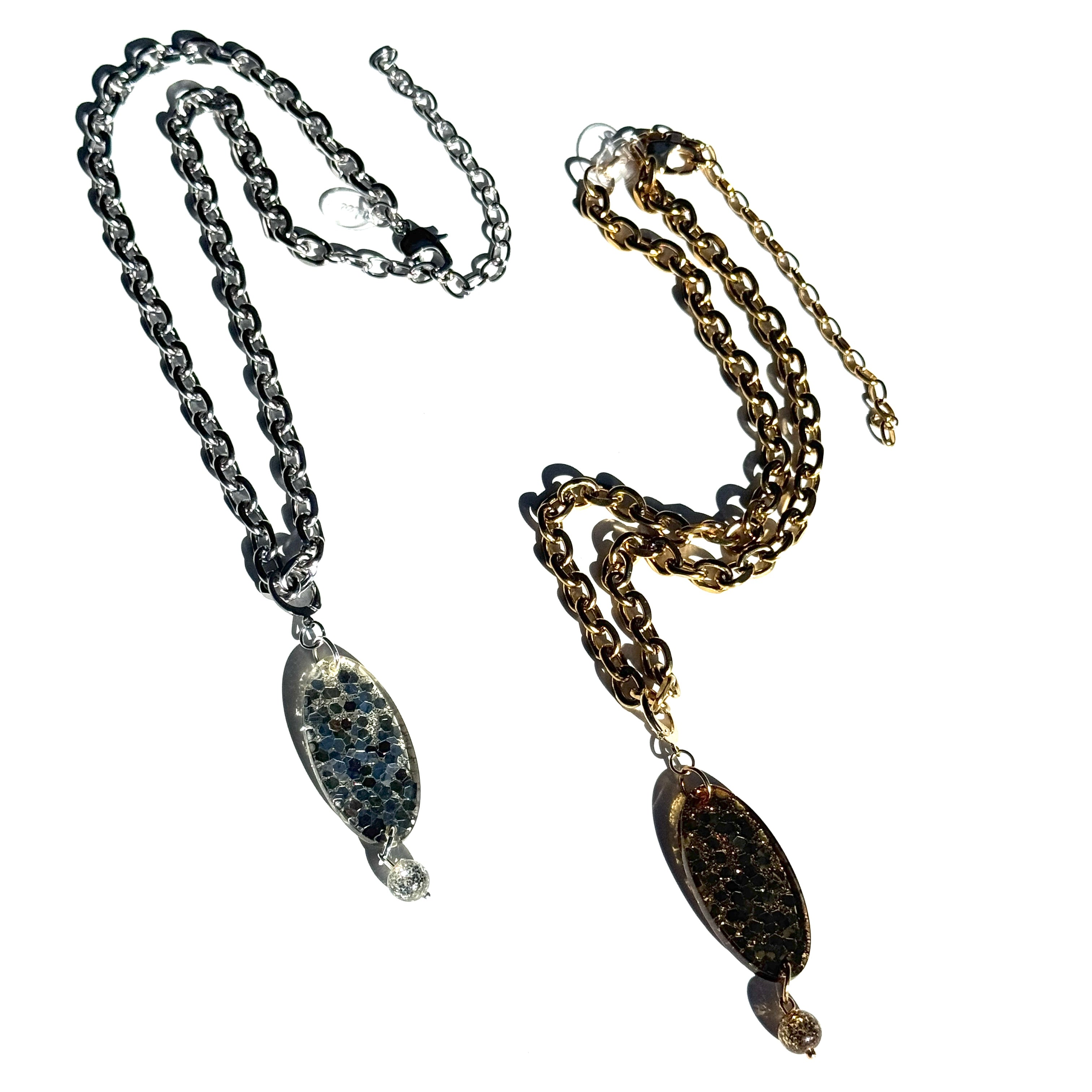 Glitter Flip Necklace