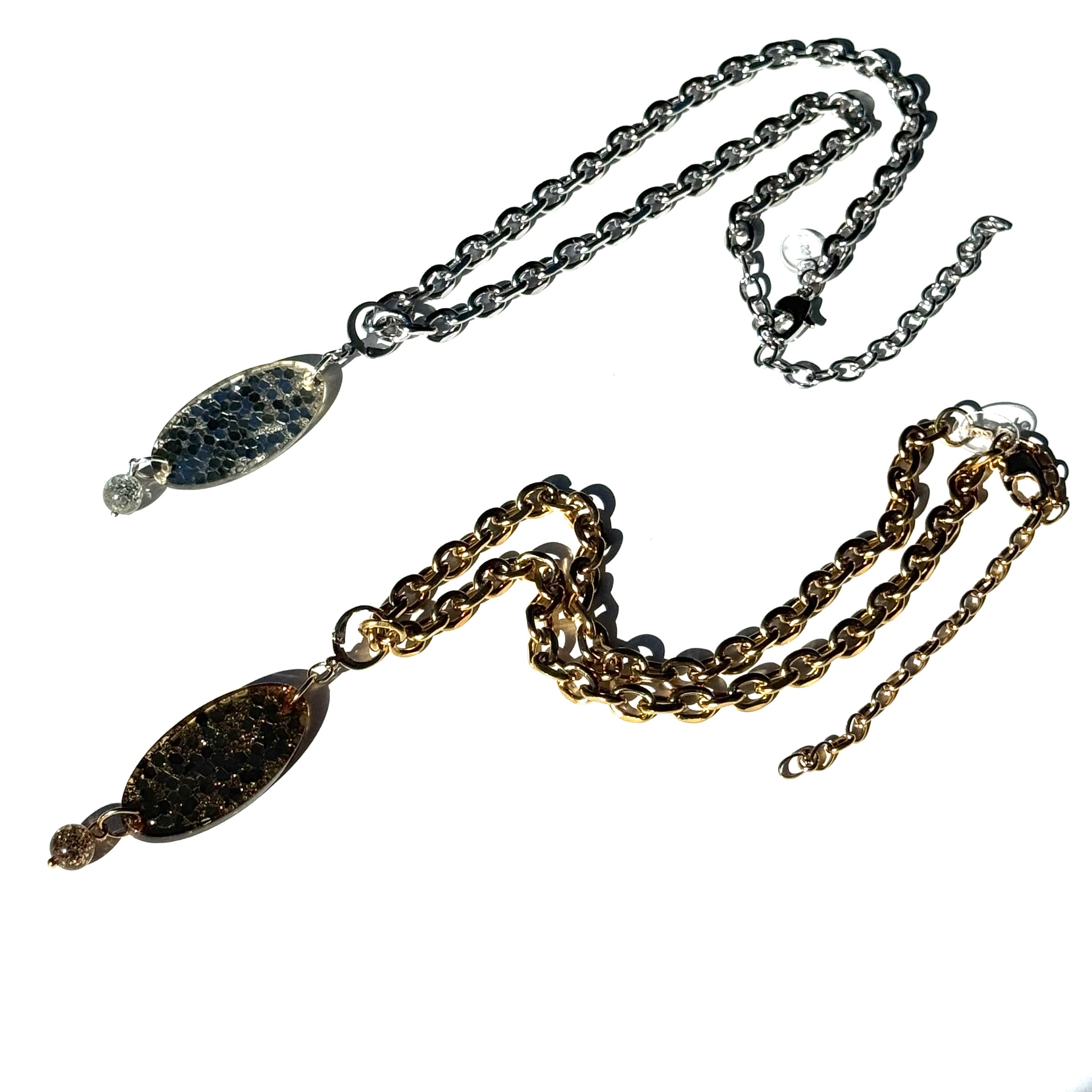 Glitter Flip Necklace