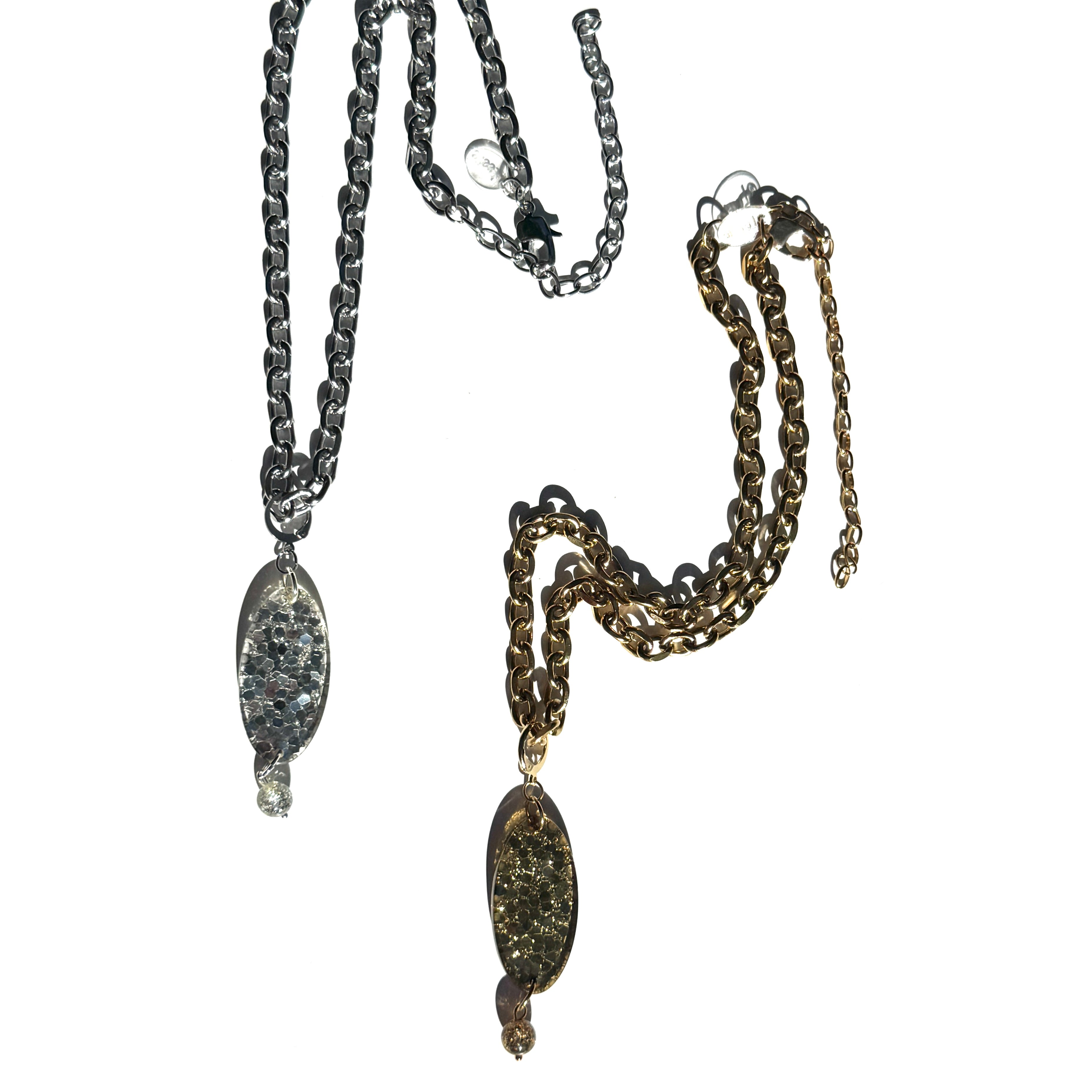 Glitter Flip Necklace