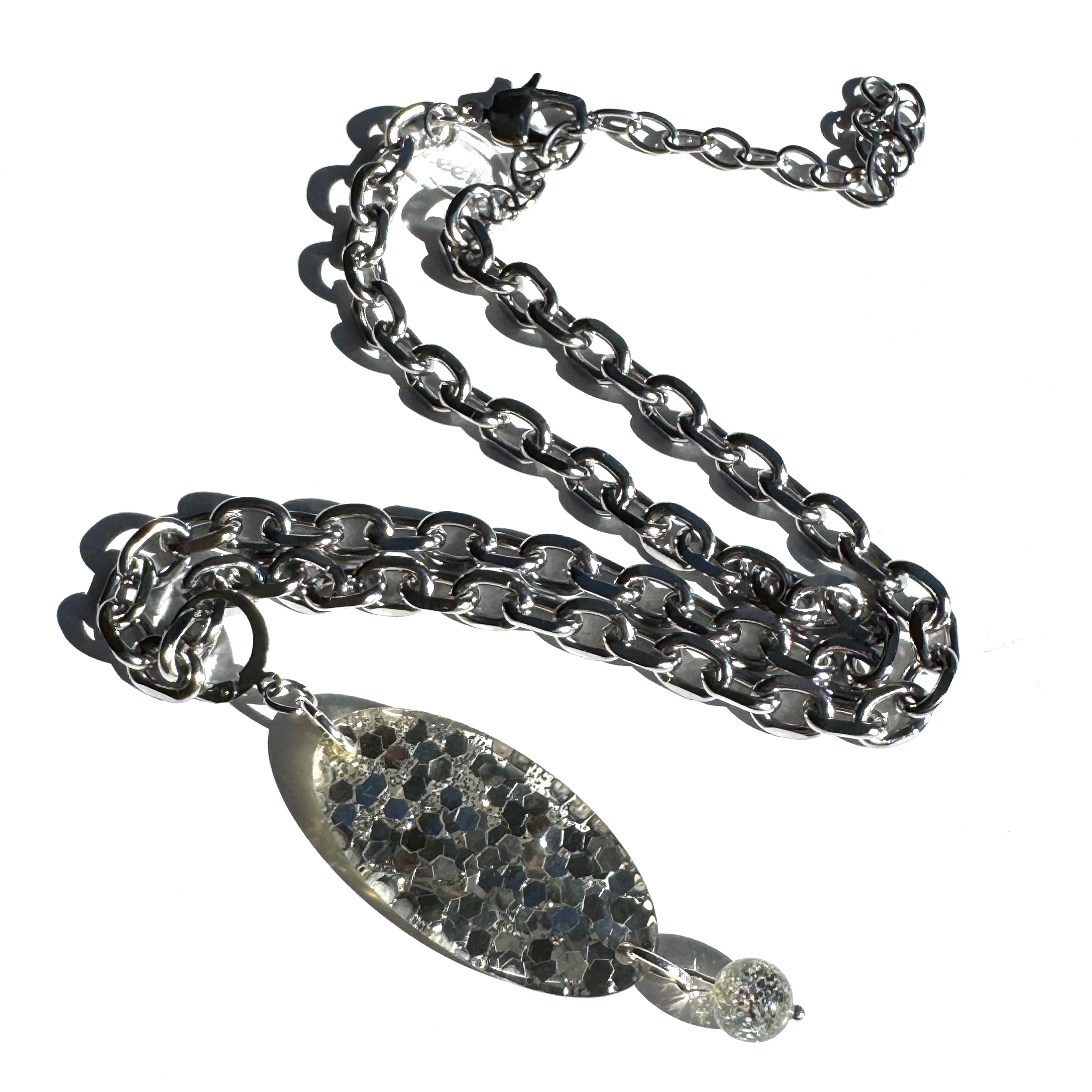 Glitter Flip Necklace