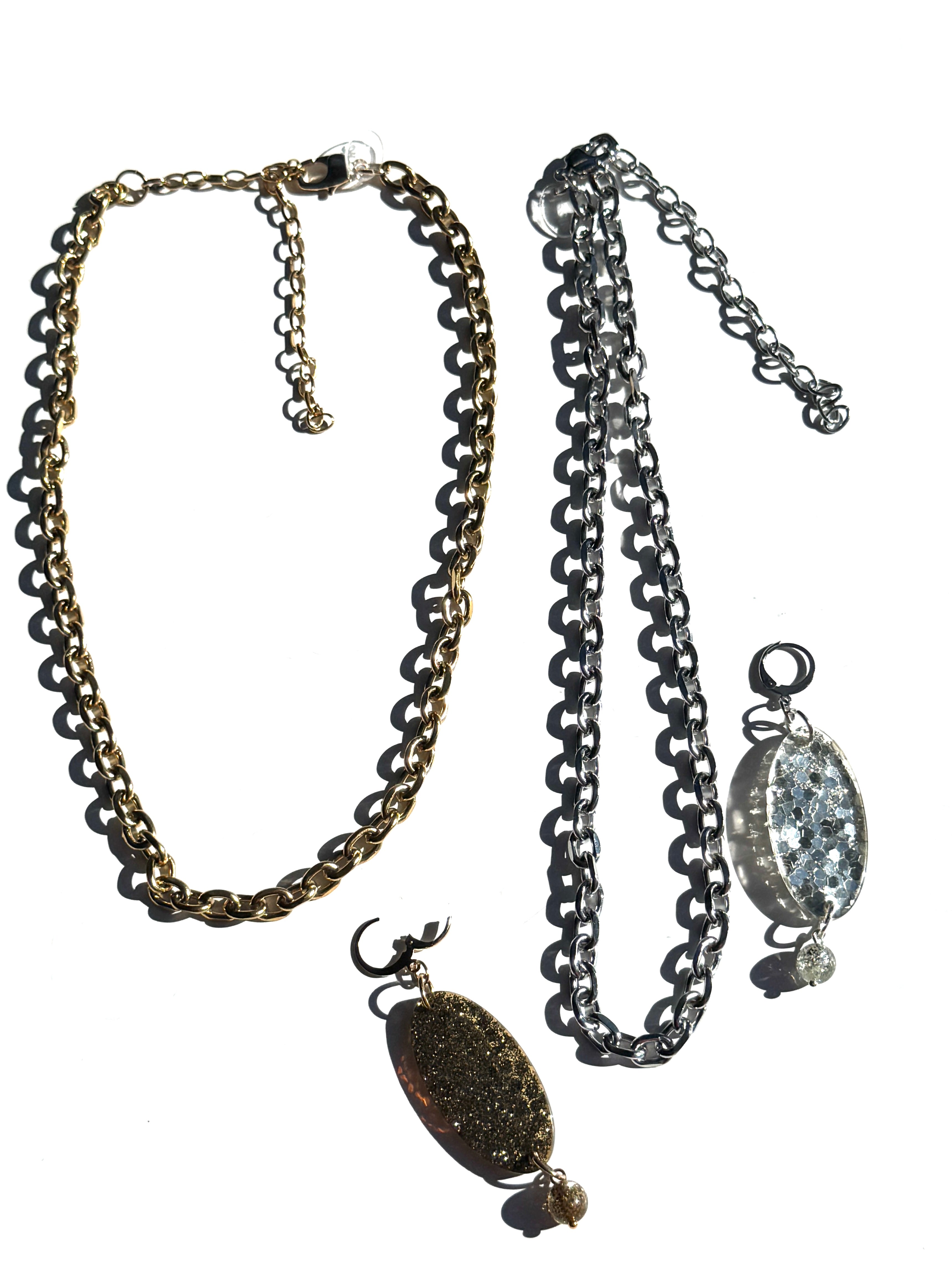 Glitter Flip Necklace