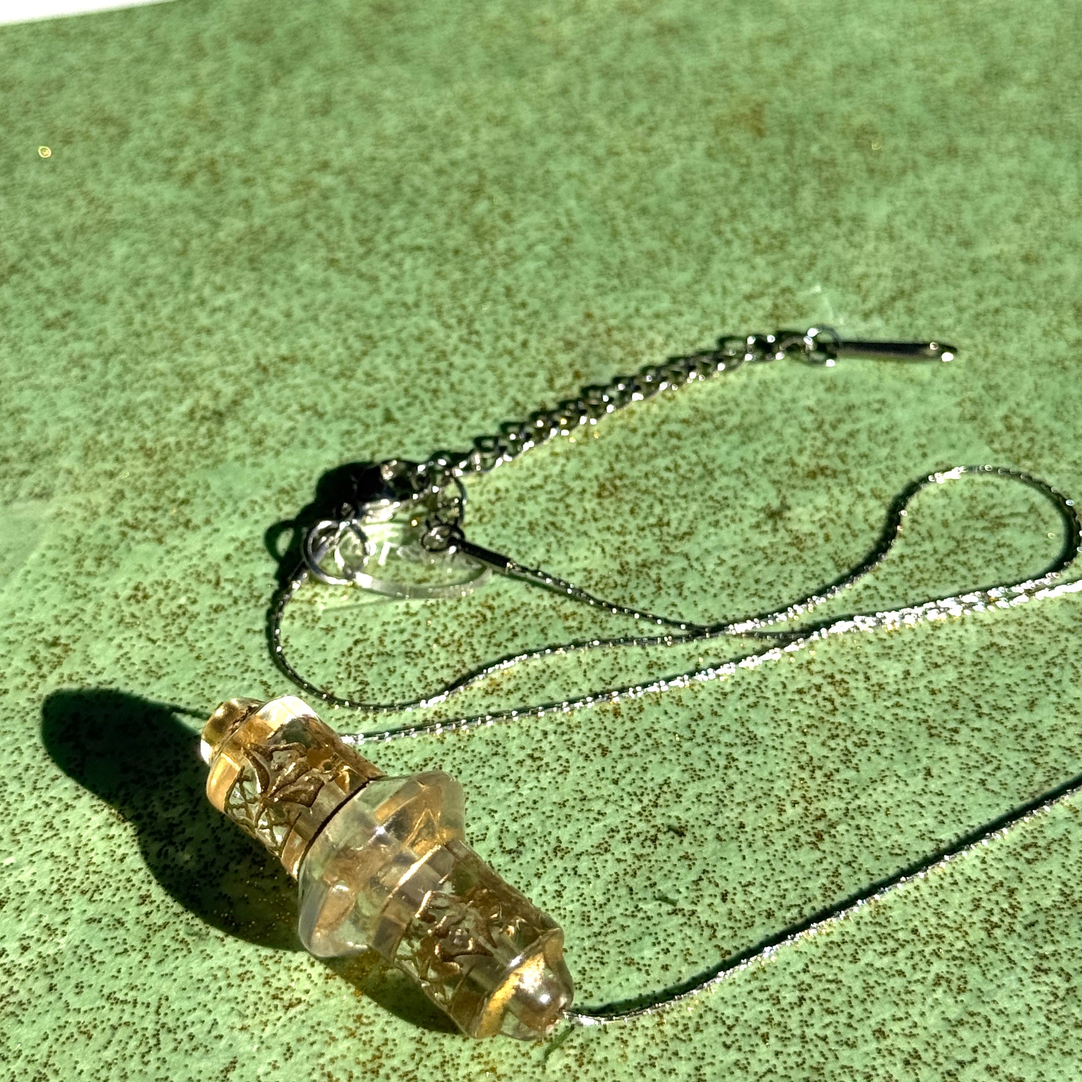 Gilded Scroll Slide Necklace
