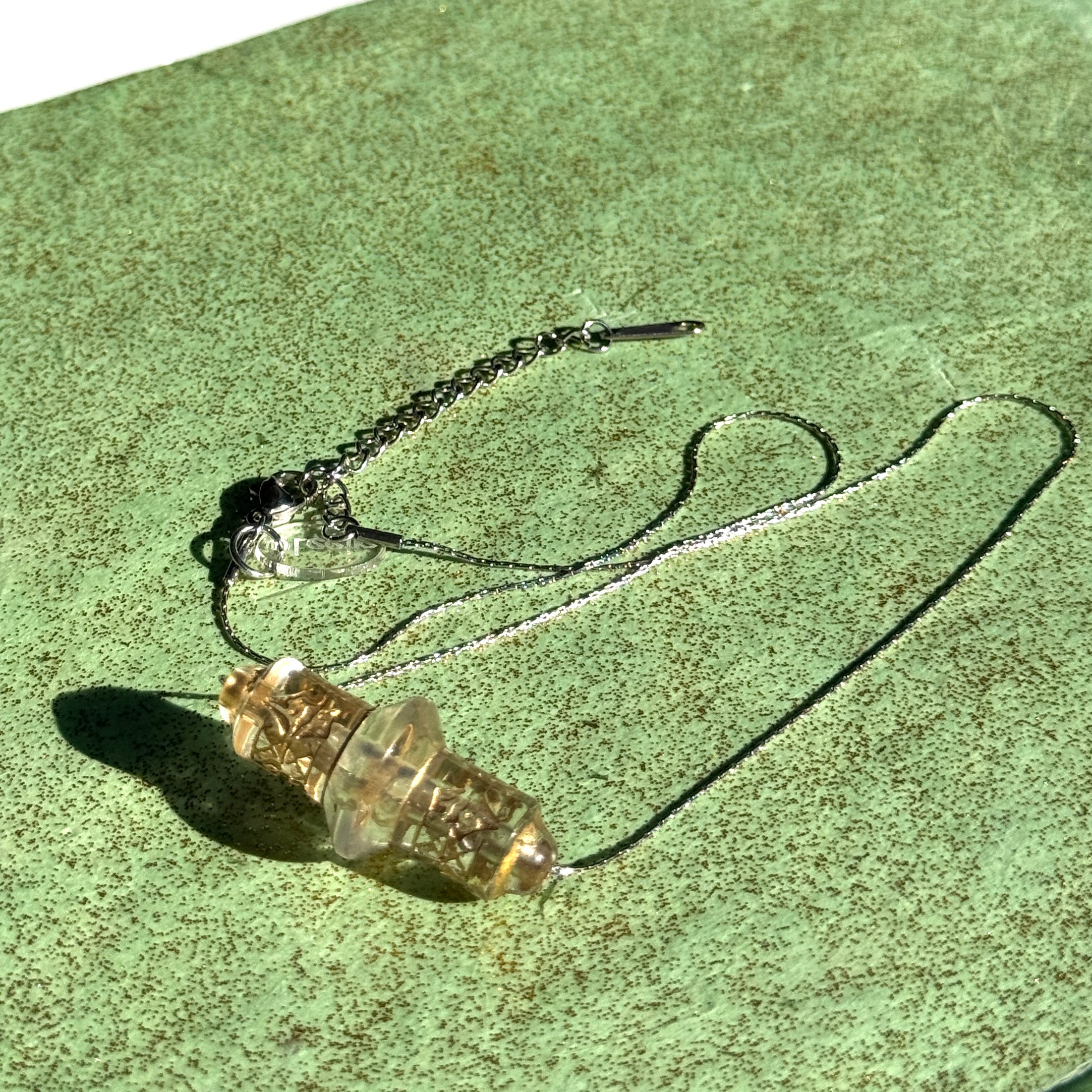 Gilded Scroll Slide Necklace