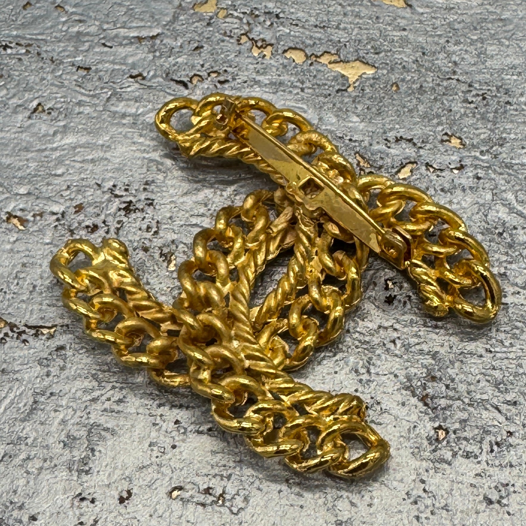 Chainwork Statement Brooch