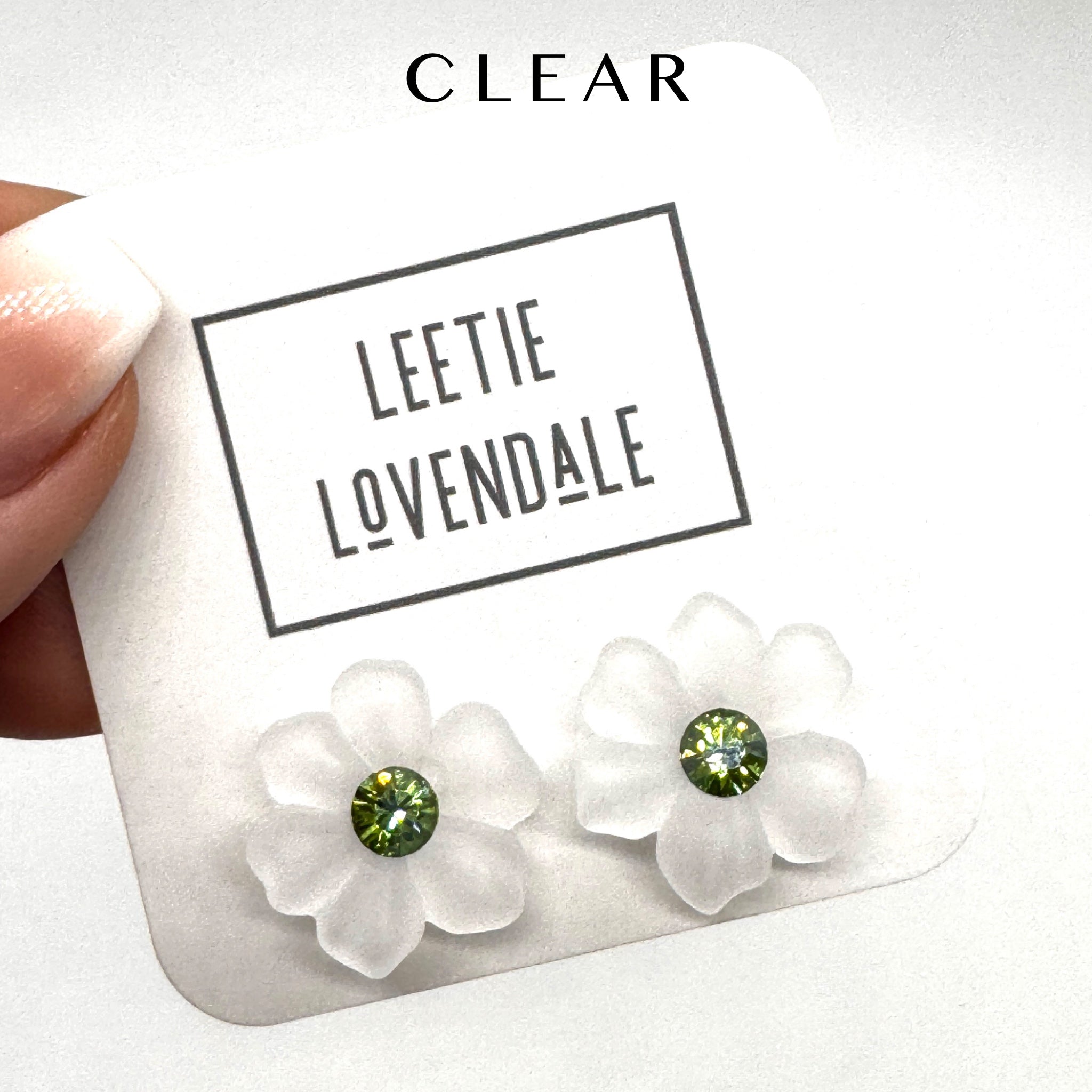 Crystal Bloom Stud Earrings