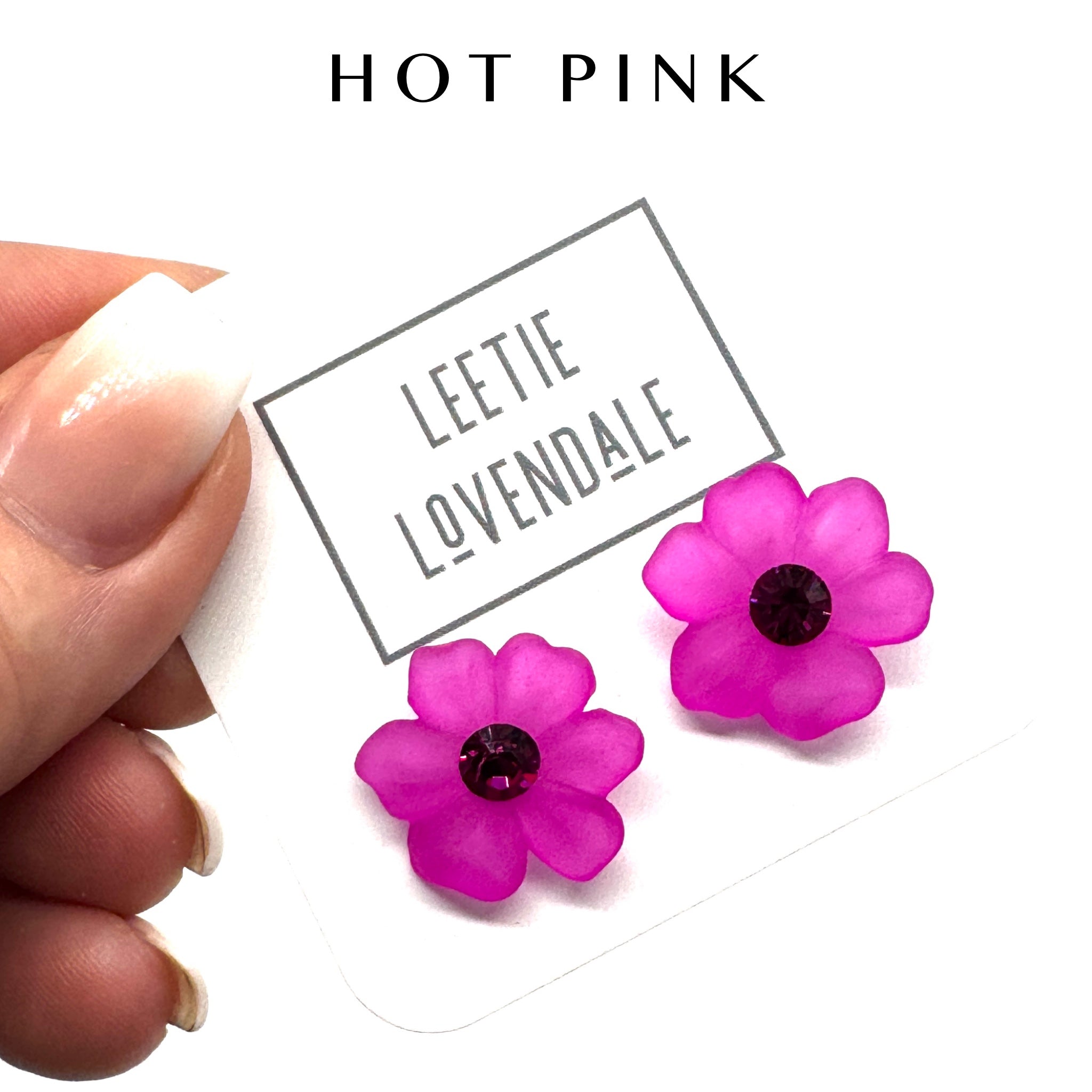 Crystal Bloom Stud Earrings