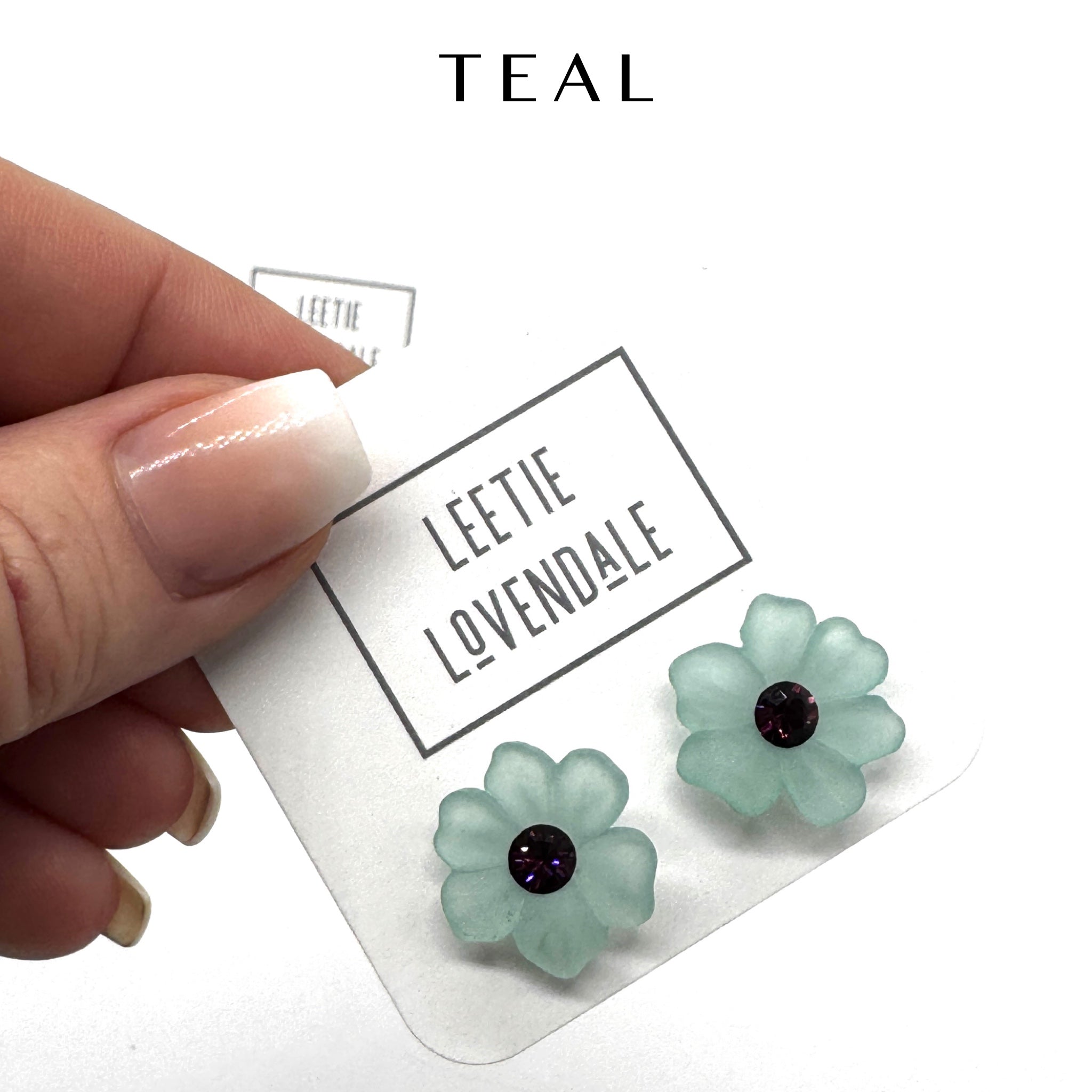 Crystal Bloom Stud Earrings