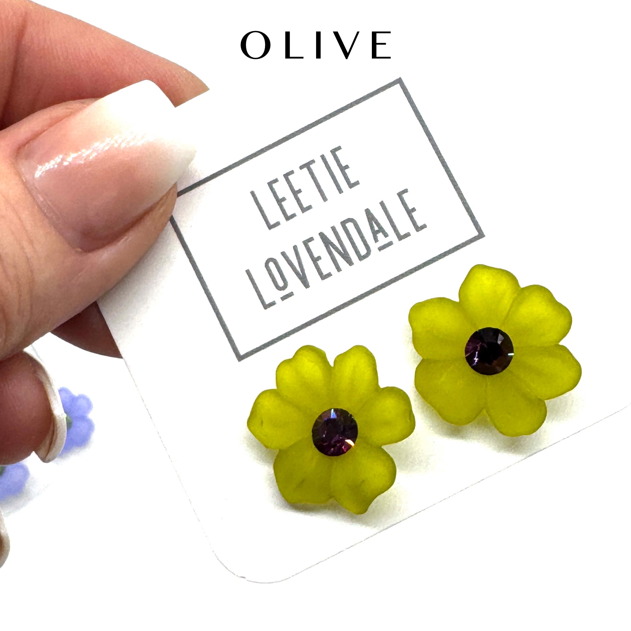 Crystal Bloom Stud Earrings
