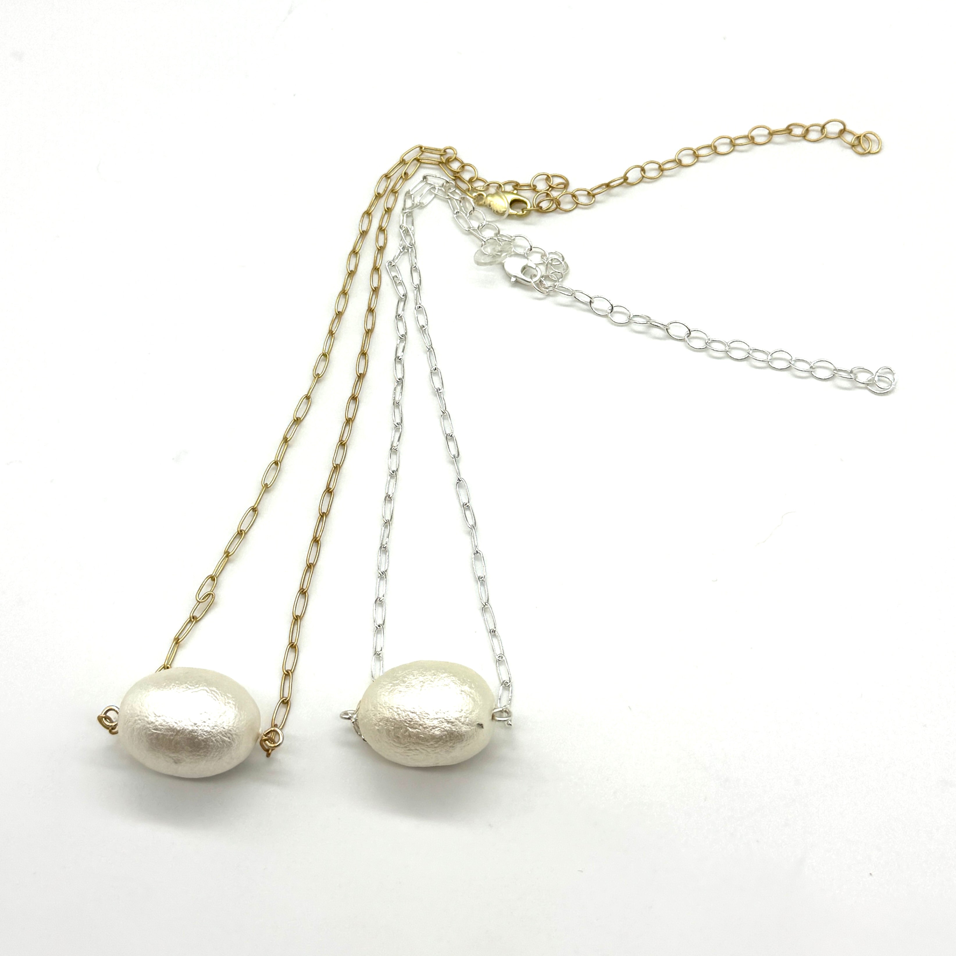 Victory Cotton Pearl Necklace