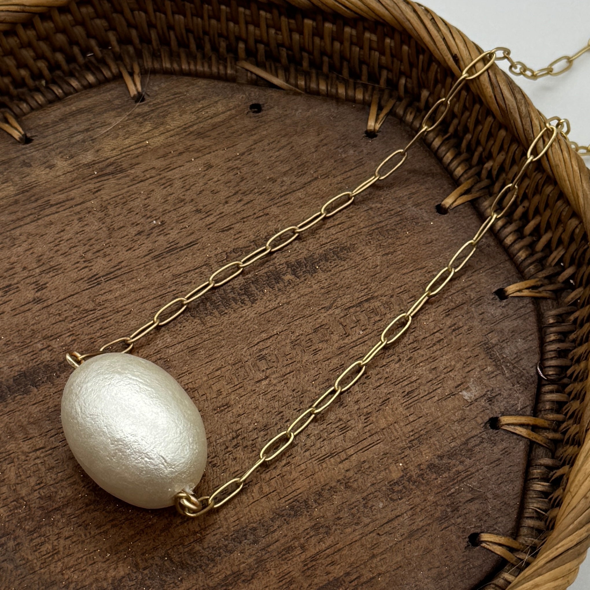 Victory Cotton Pearl Necklace