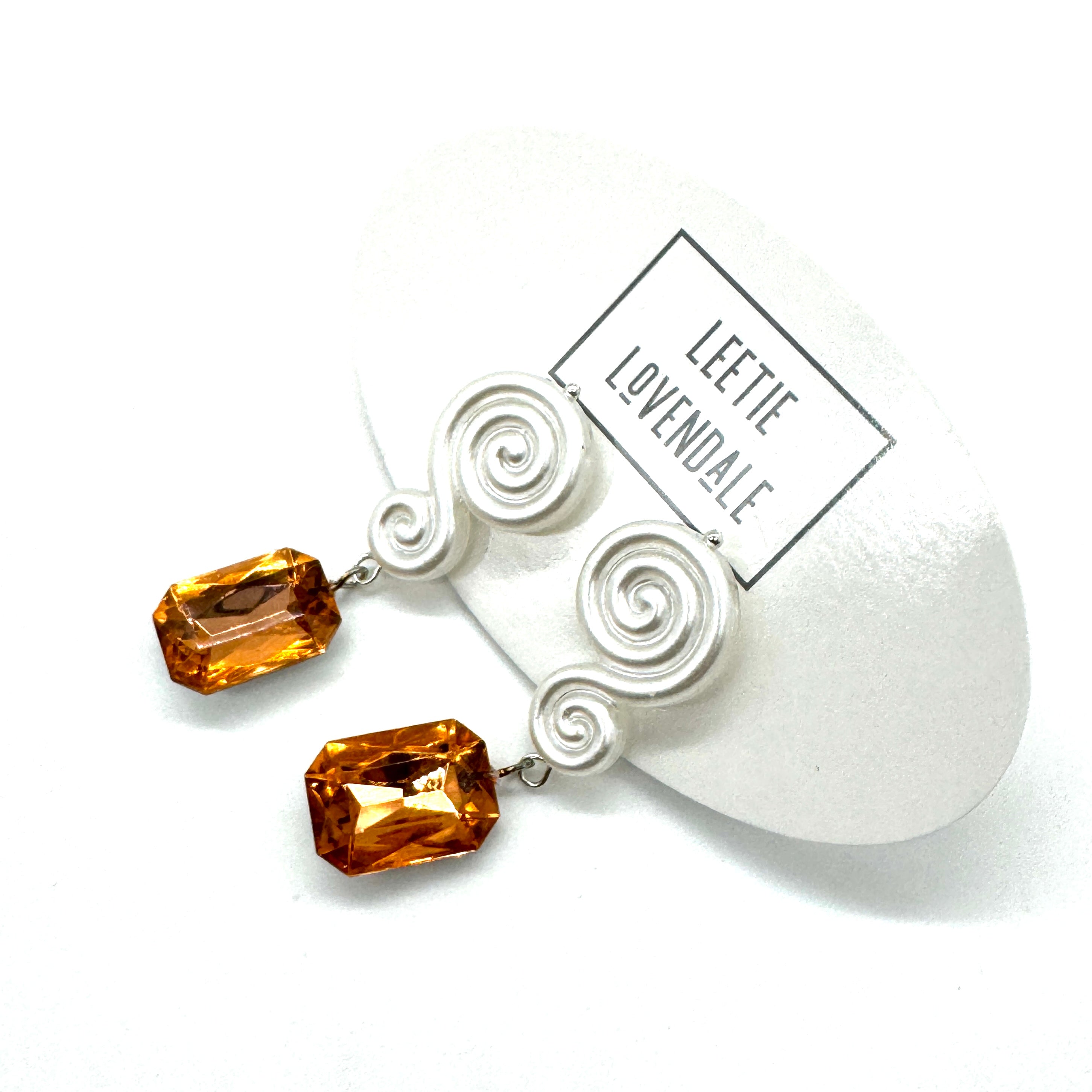 Spiral Gemma Earrings