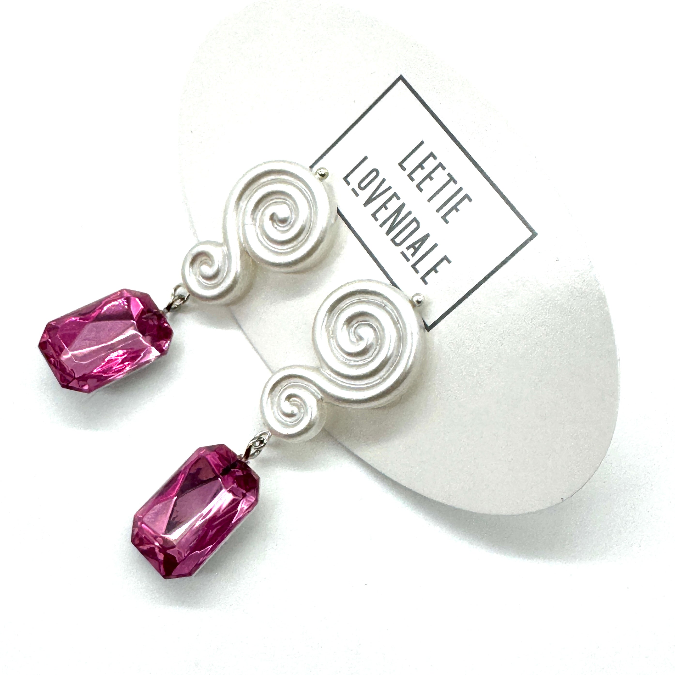 Spiral Gemma Earrings