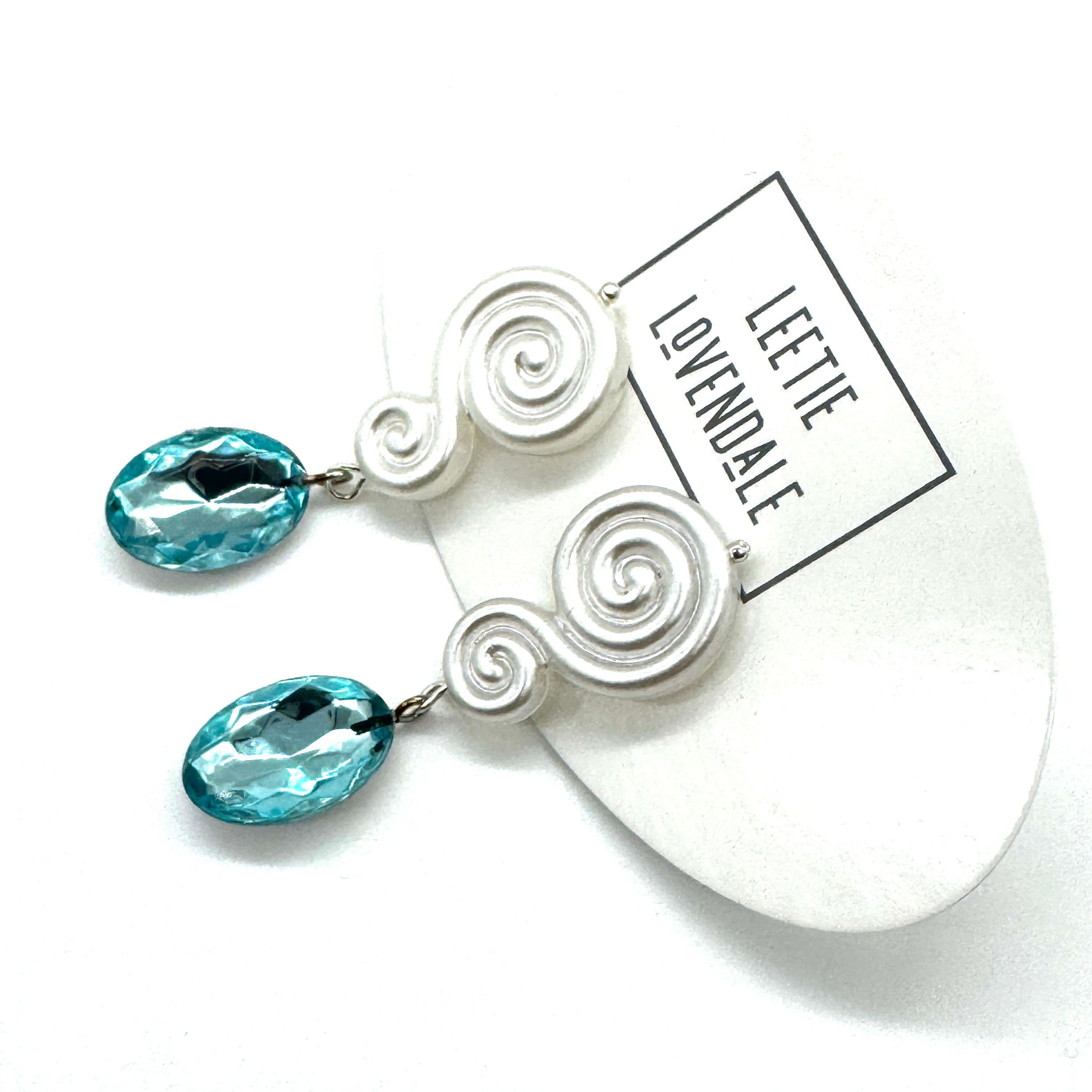 Spiral Gemma Earrings