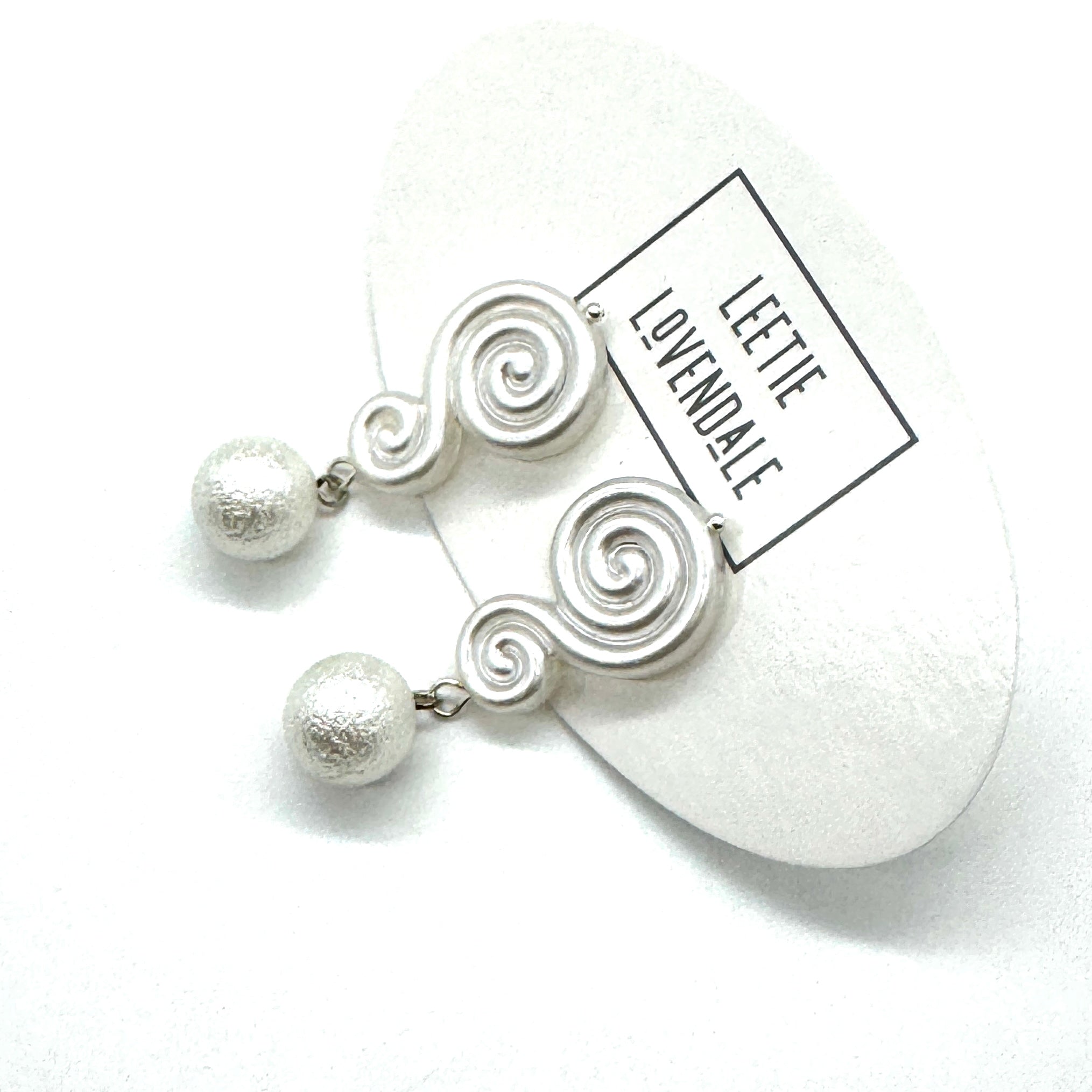 Spiral Gemma Earrings