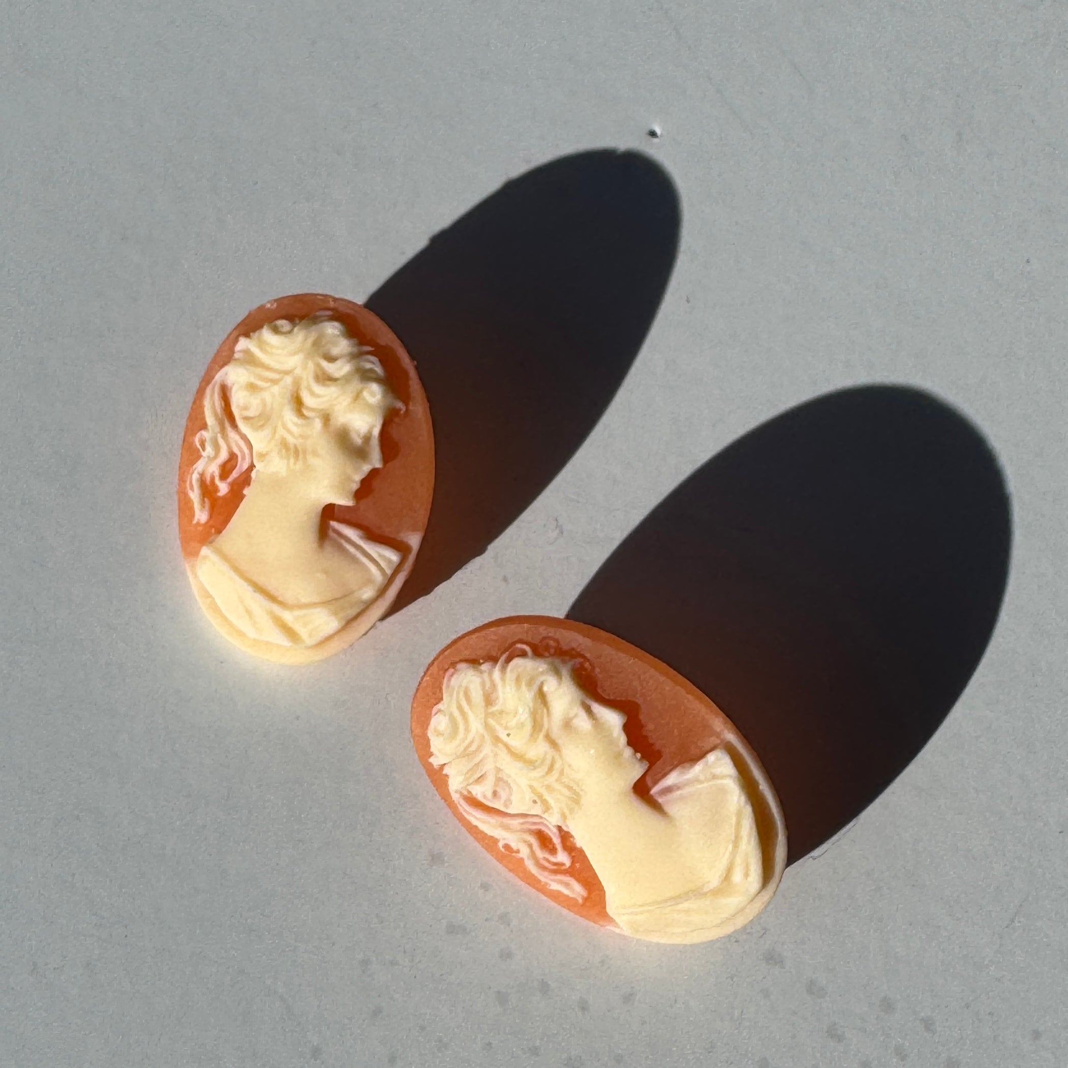 Cameo Noir Stud Earrings