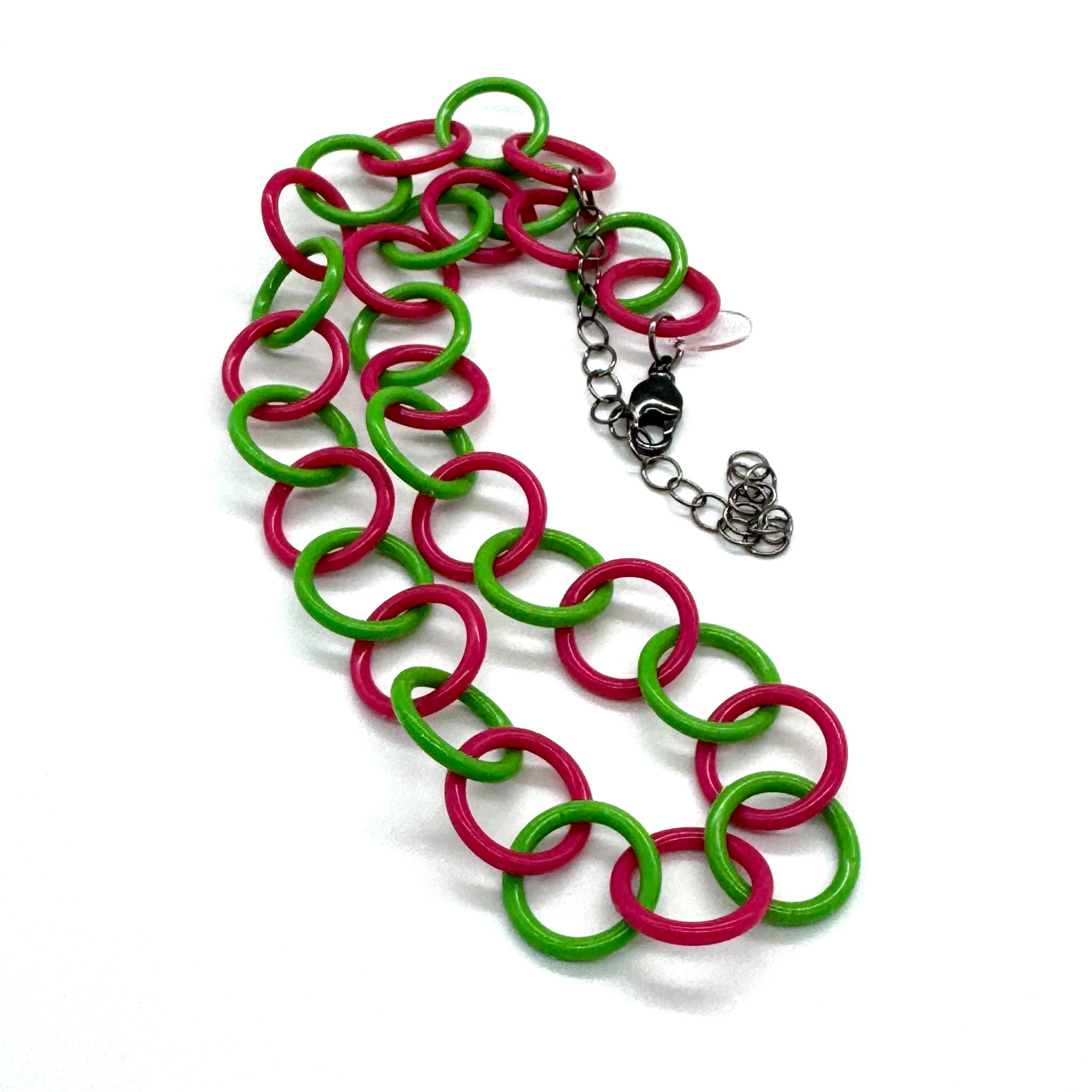 Clink Lucite Chain Link Necklace - Colorful Layering Chains*