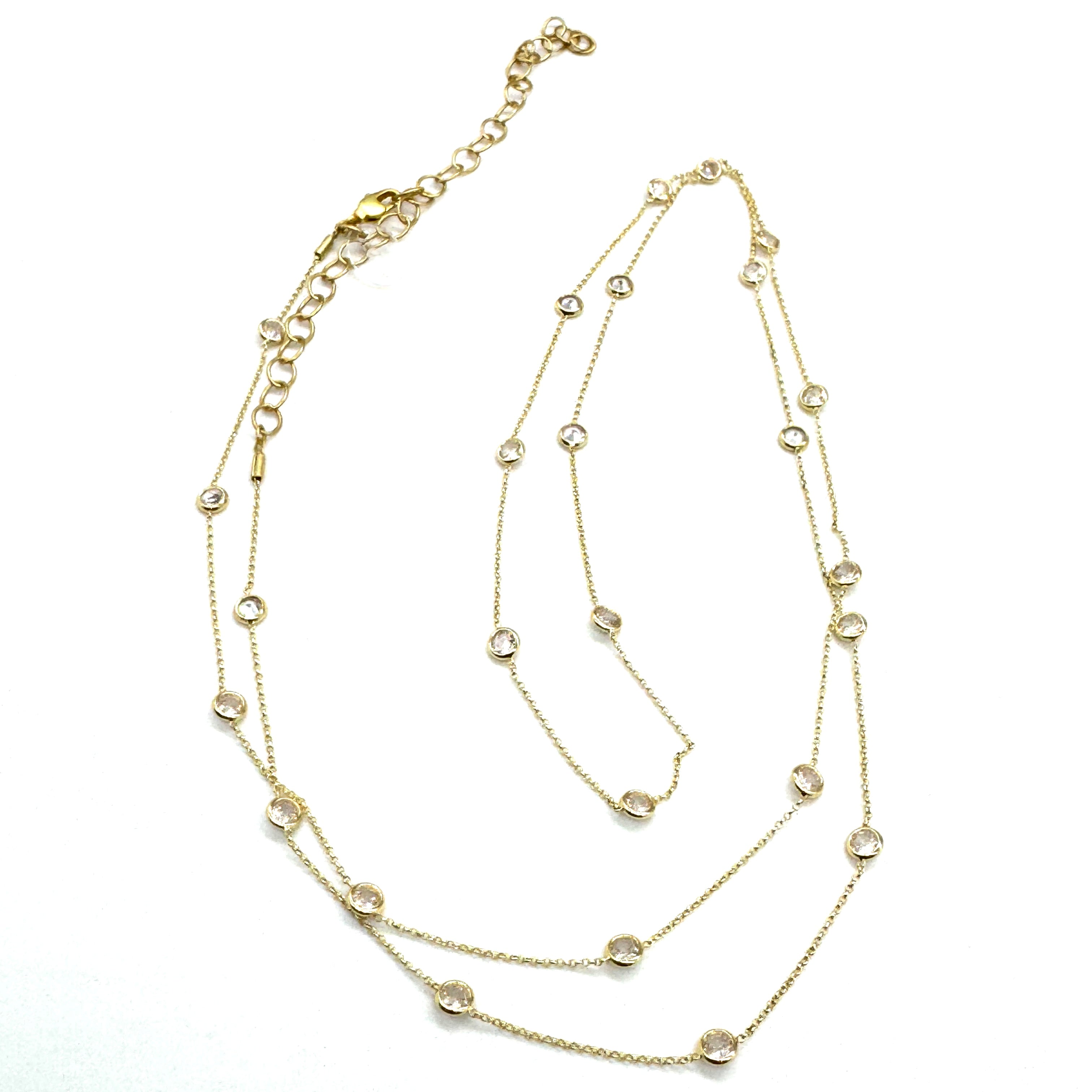 Crystal Thread Necklace - 2 lengths