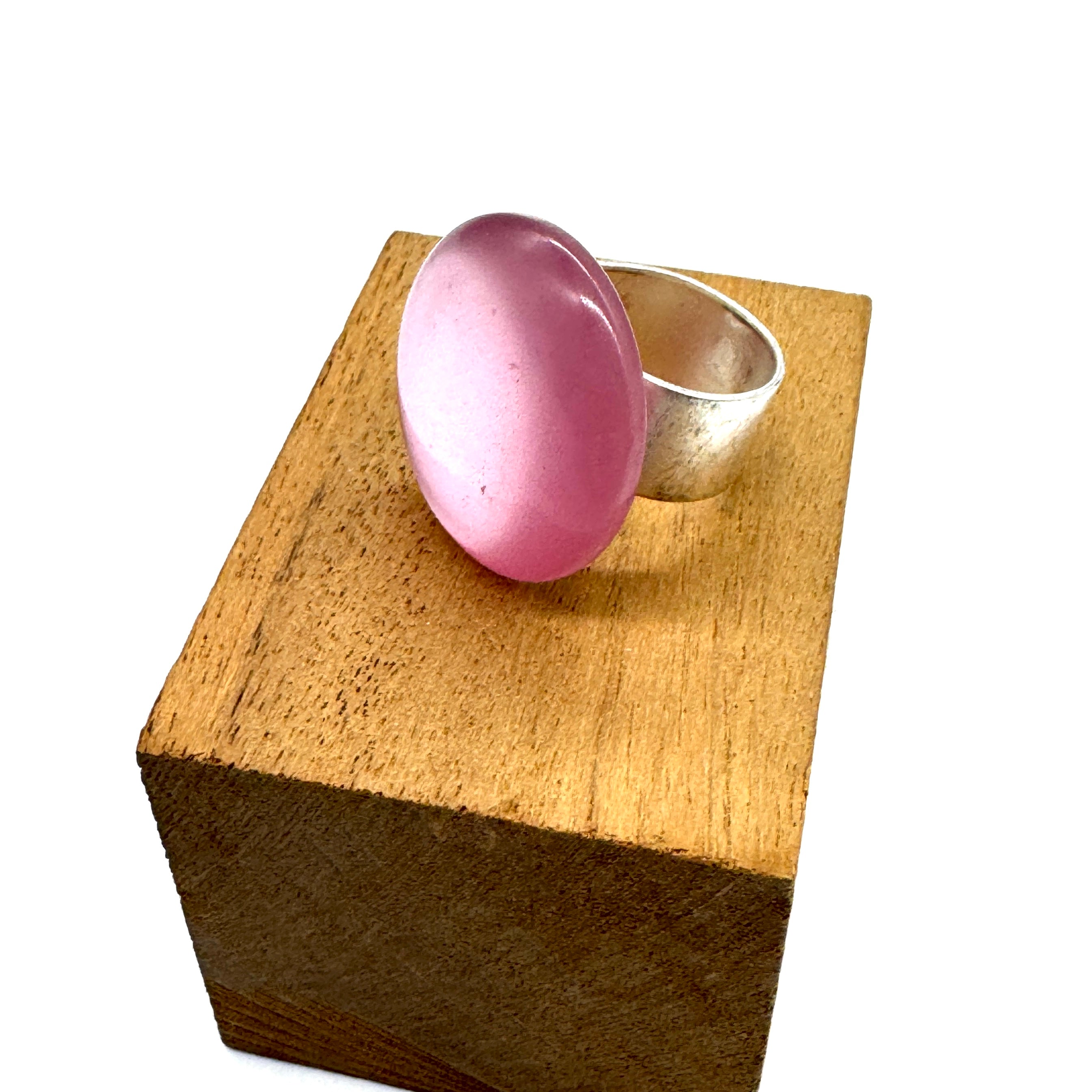 Lilac Moonglow Cocktail Ring